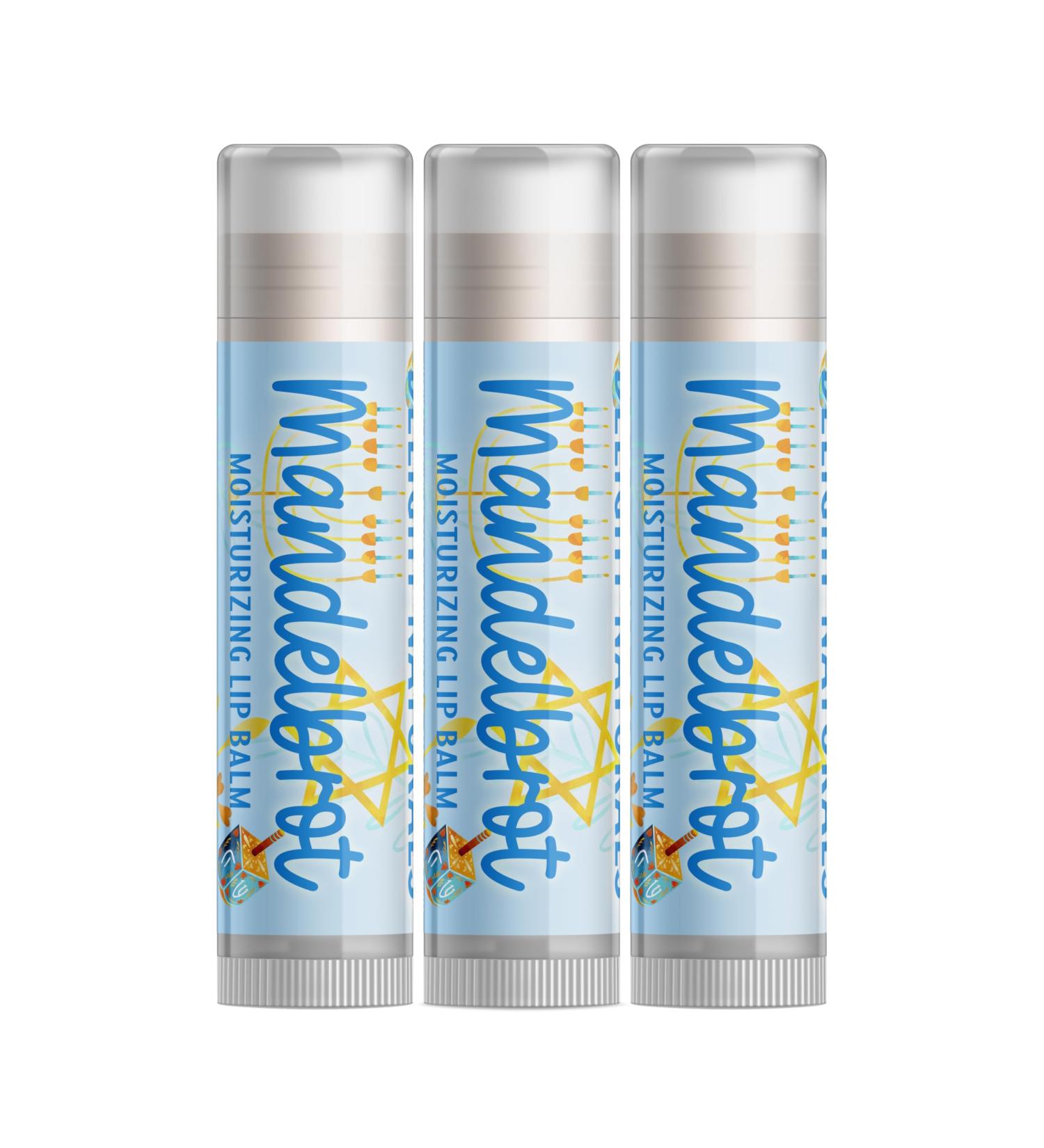 Delight Naturals Happy Hanukkah Mandelbrot Lip Balm - Set of Three - Buy Online on GoSupps.com