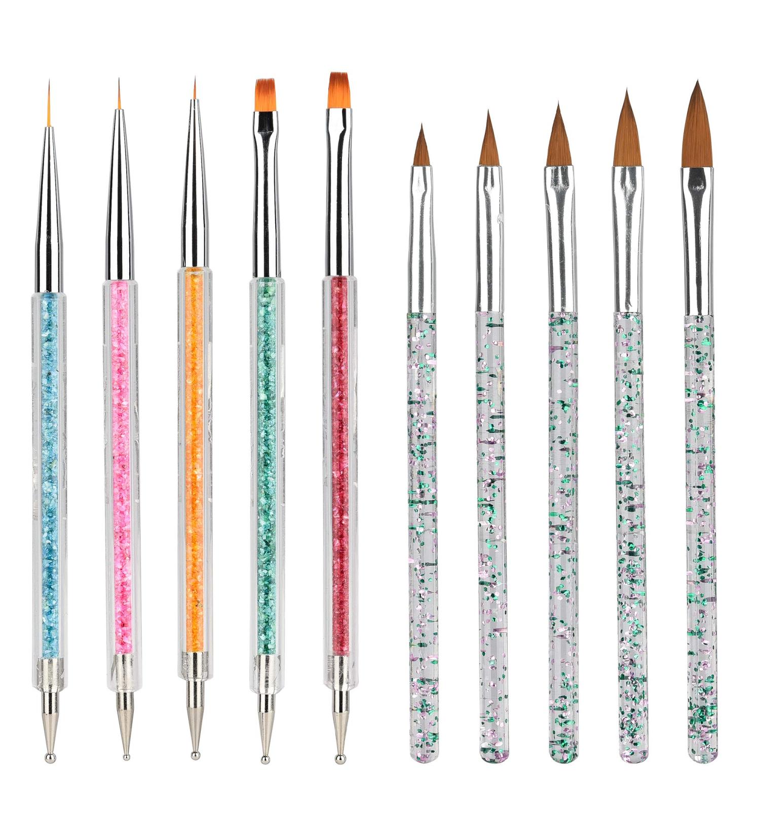 10 PCS Waldd Nail Art Pens Kit for Gel Painting & Drawing - Double Ended Brushes for Dotting & Detailing - Buy Online on GoSupps.com
