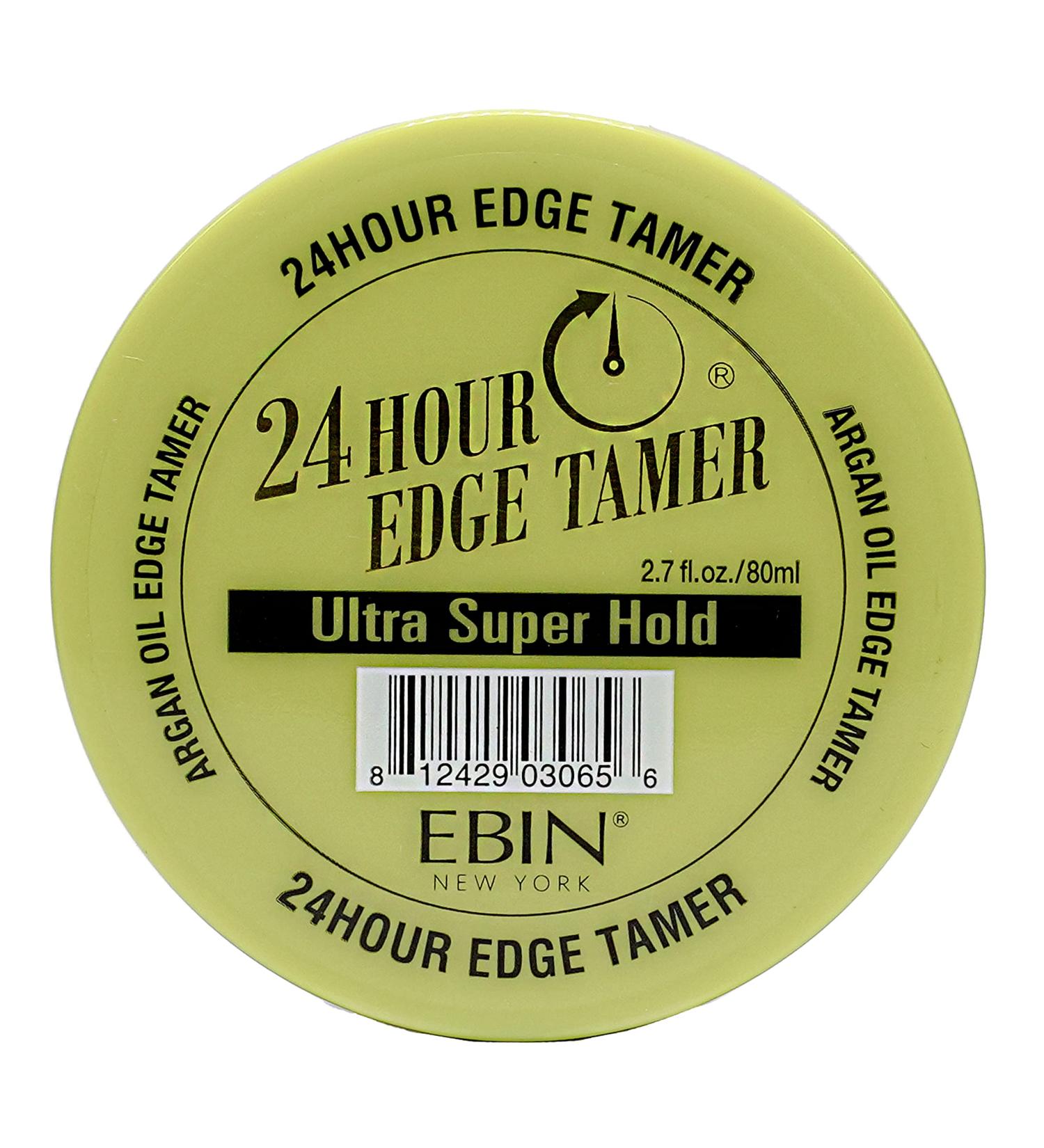 EBIN NEW YORK 24 Hour Edge Tamer Ultra Super Hold 2.7Oz - Argan Oil & Castor Oil for Shine & Smooth Texture - No Flaking, No Residue - 2.7 Fl Oz - Buy Online on GoSupps.com