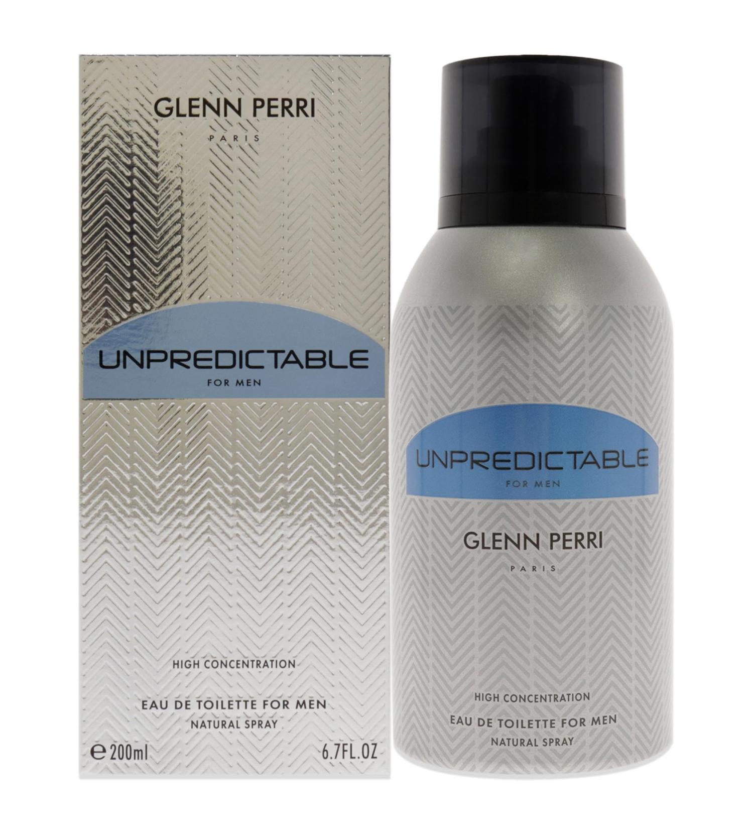 Glenn Perri Unpredictable High Concentration Men 6.7 oz EDT Spray Modern 6.7 Ounce (Pack of 1) - Buy Online on GoSupps.com