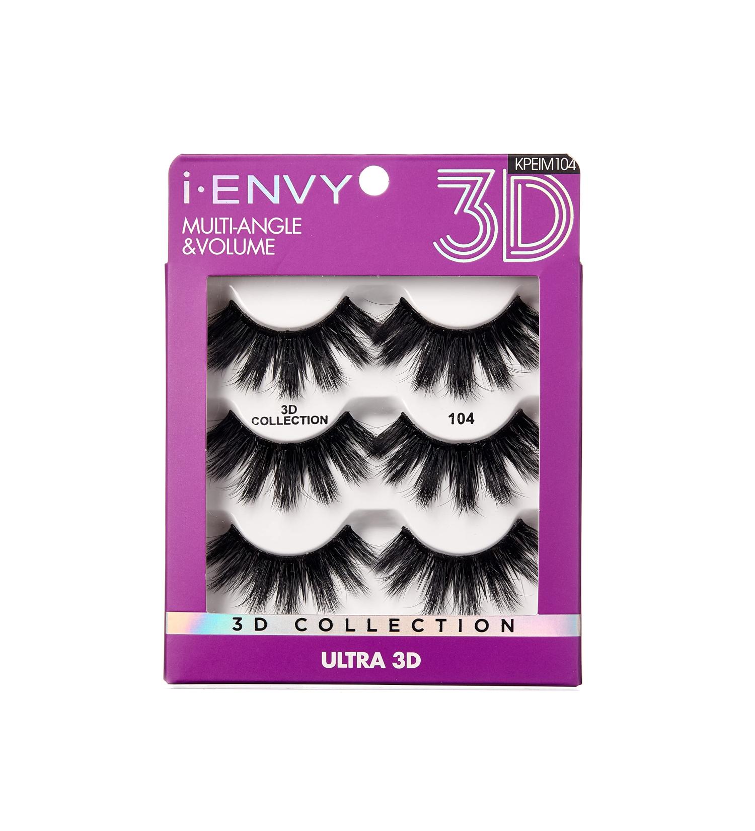 iEnvy False Eyelashes 3 Pairs - Fluffy & Natural Faux Mink Lashes (04) for Volume & Multiangle | Shop Internationally - Buy Online on GoSupps.com