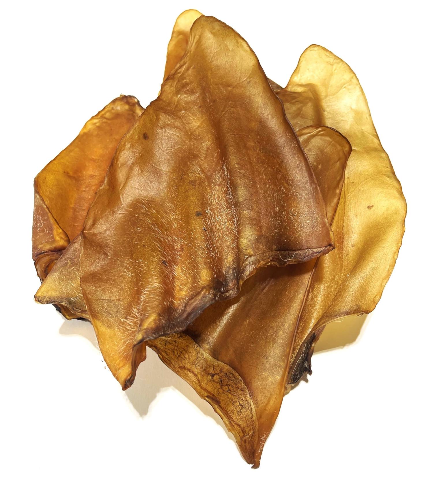 Cow Ears for Dogs - All Natural Brown - Single Ingredient - *20 Pack Natural Brown* - Made in Canada - All Natural Brown Whole Ears - Dog Chew Treat - Rawhide Alternative - Highly Digestible Dog Chew - Buy Online on GoSupps.com