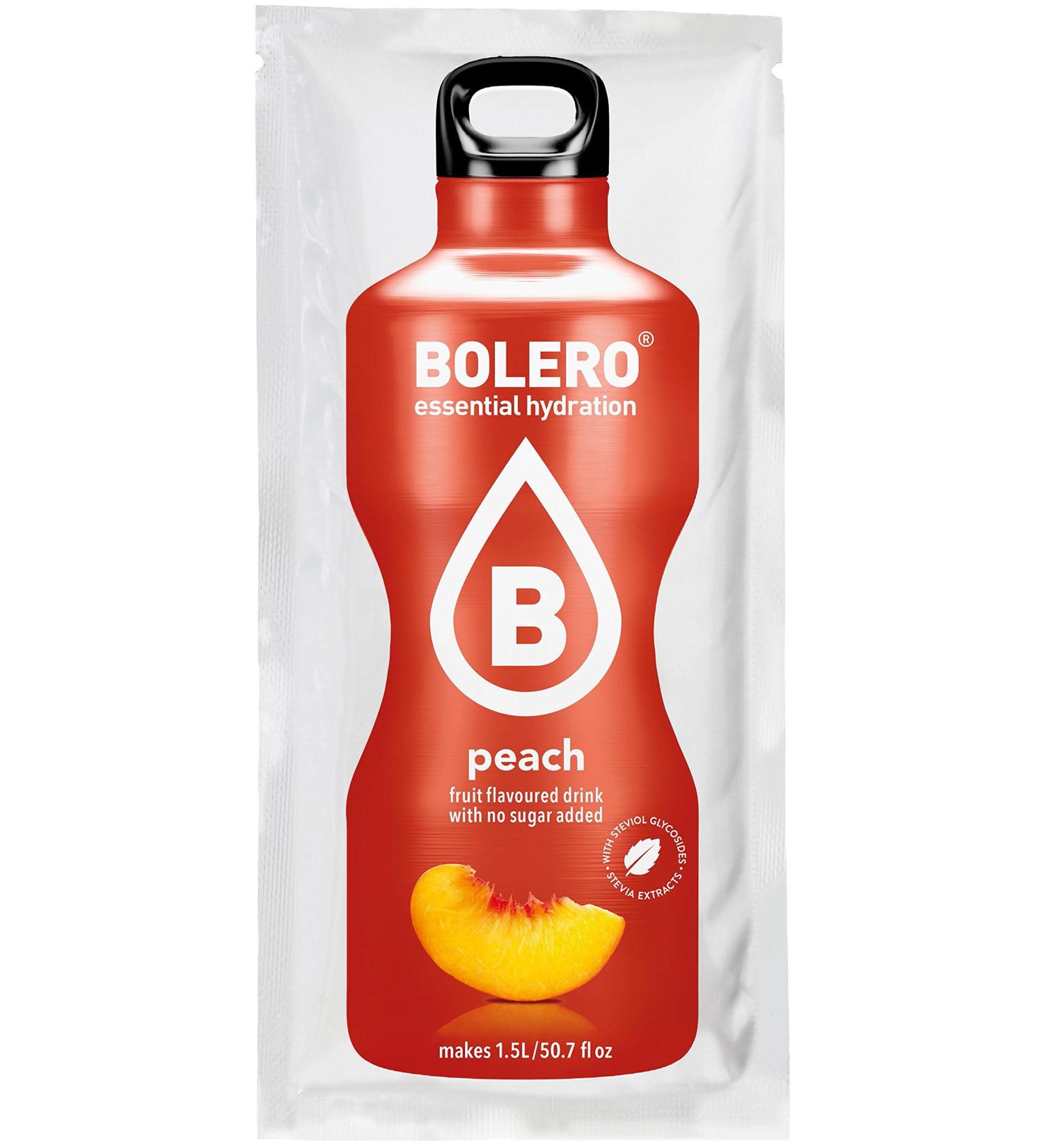 Bolero Drinks Peach 12 x 9g Peach 9 g (Pack of 12)