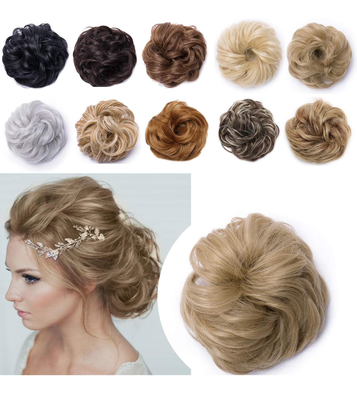 Buy SEGO Hair Extensions - Thick Updo Bun Wavy Natural Medium Blonde (40g) | International Shipping Available - Buy Online on GoSupps.com