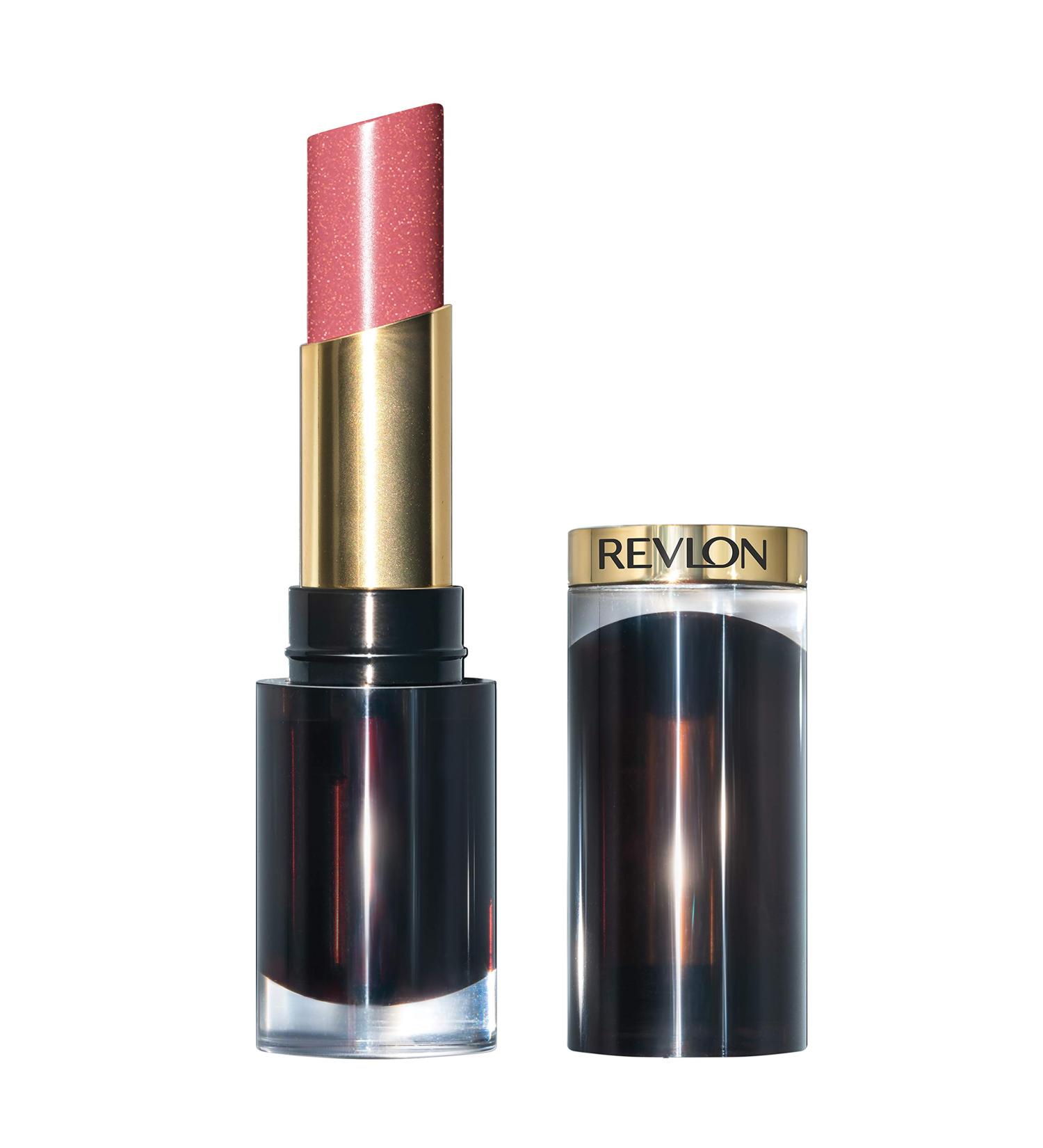 Revlon Super Lustrous Glass Shine Lipstick - Beaming Strawberry | Hyaluronic Acid, Aloe & Rose Quartz Infused Moisturizing Creamy Formula | 0.15 Oz (Pack of 1) - Buy Online on GoSupps.com