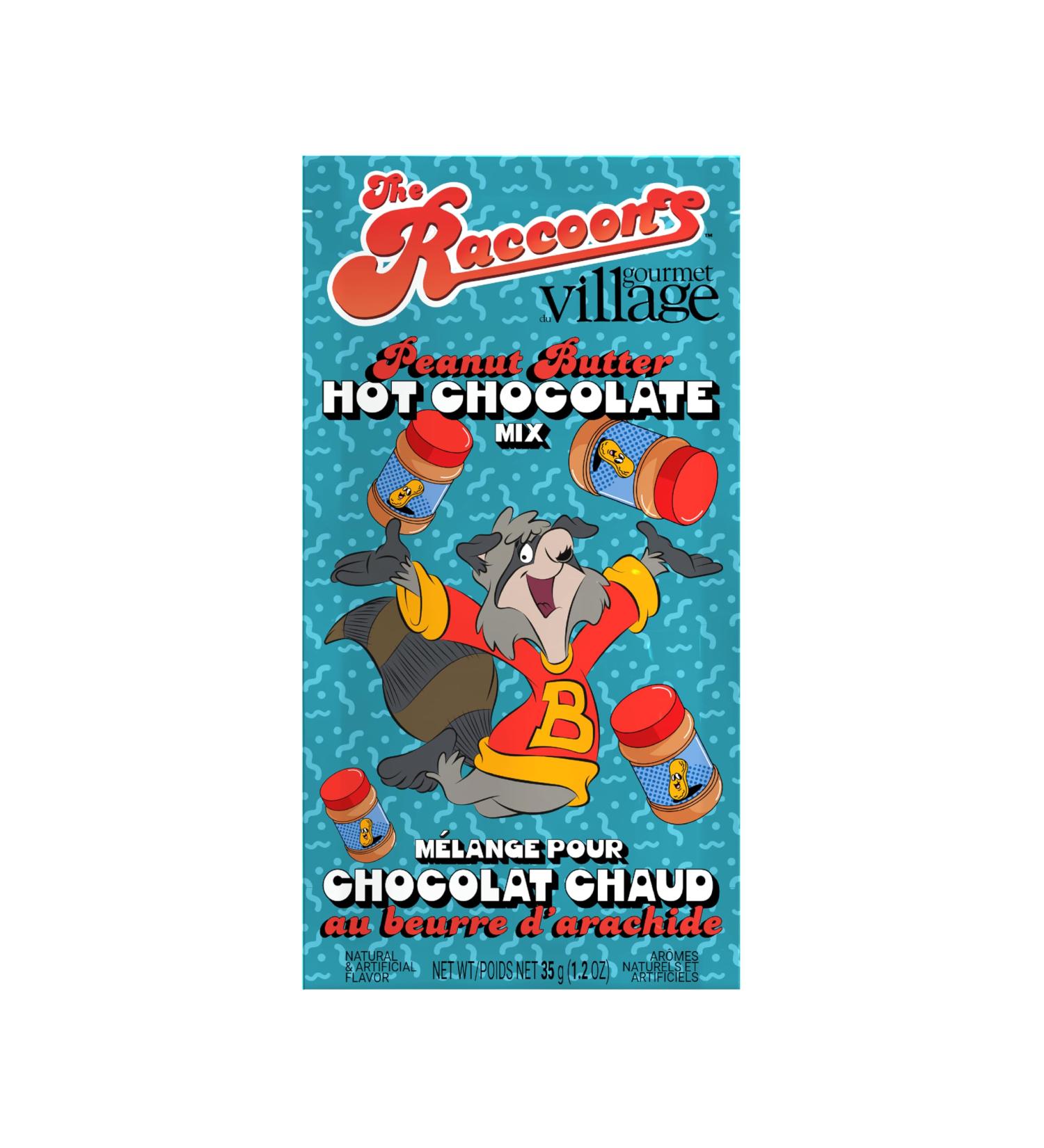 Gourmet du Village The Raccoons Bert s Peanut Butter Hot chocolate mix 35g single serve pouch by Gourmet du Village - Buy Online on GoSupps.com