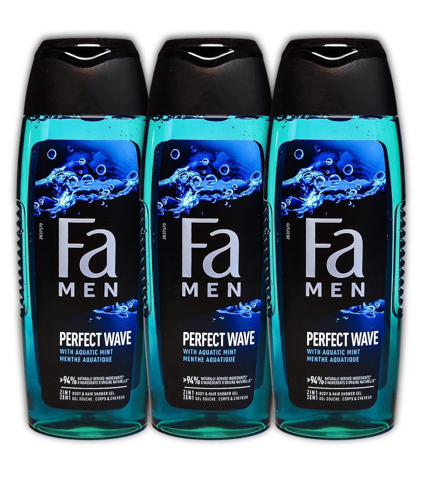 FA Men Perfect Wave Shower Gel 3 x 250 ml set of 3 pieces
