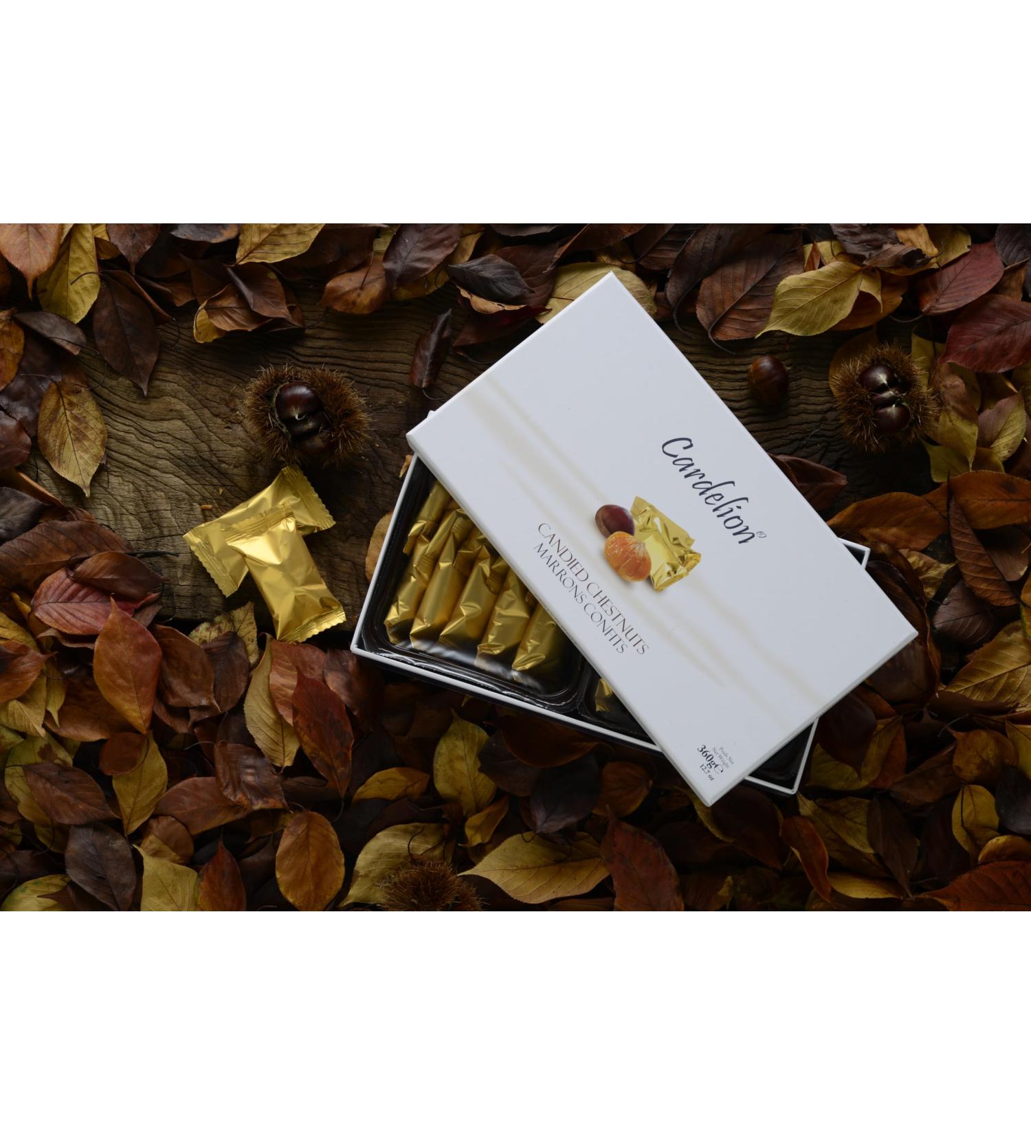 Cardelion Marron Glace - Candied Chestnuts Special Occasions Suitable for All Seasons (360 Gram 12.6 oz 20 Pieces) - Buy Online on GoSupps.com