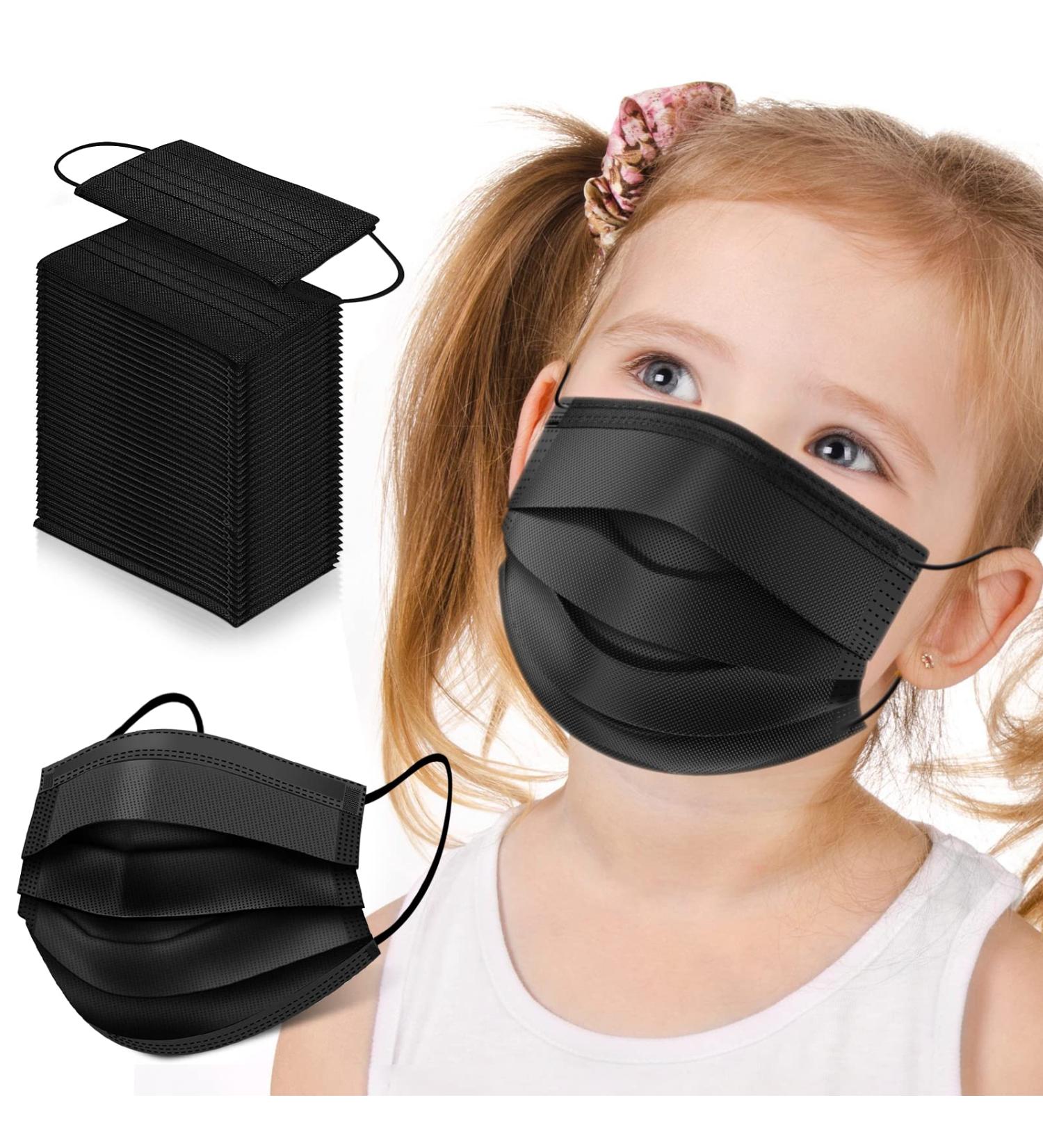 Kids Disposable Face Masks - 100 Pack for Boys & Girls | Safe & Comfortable Protection - Buy Online on GoSupps.com