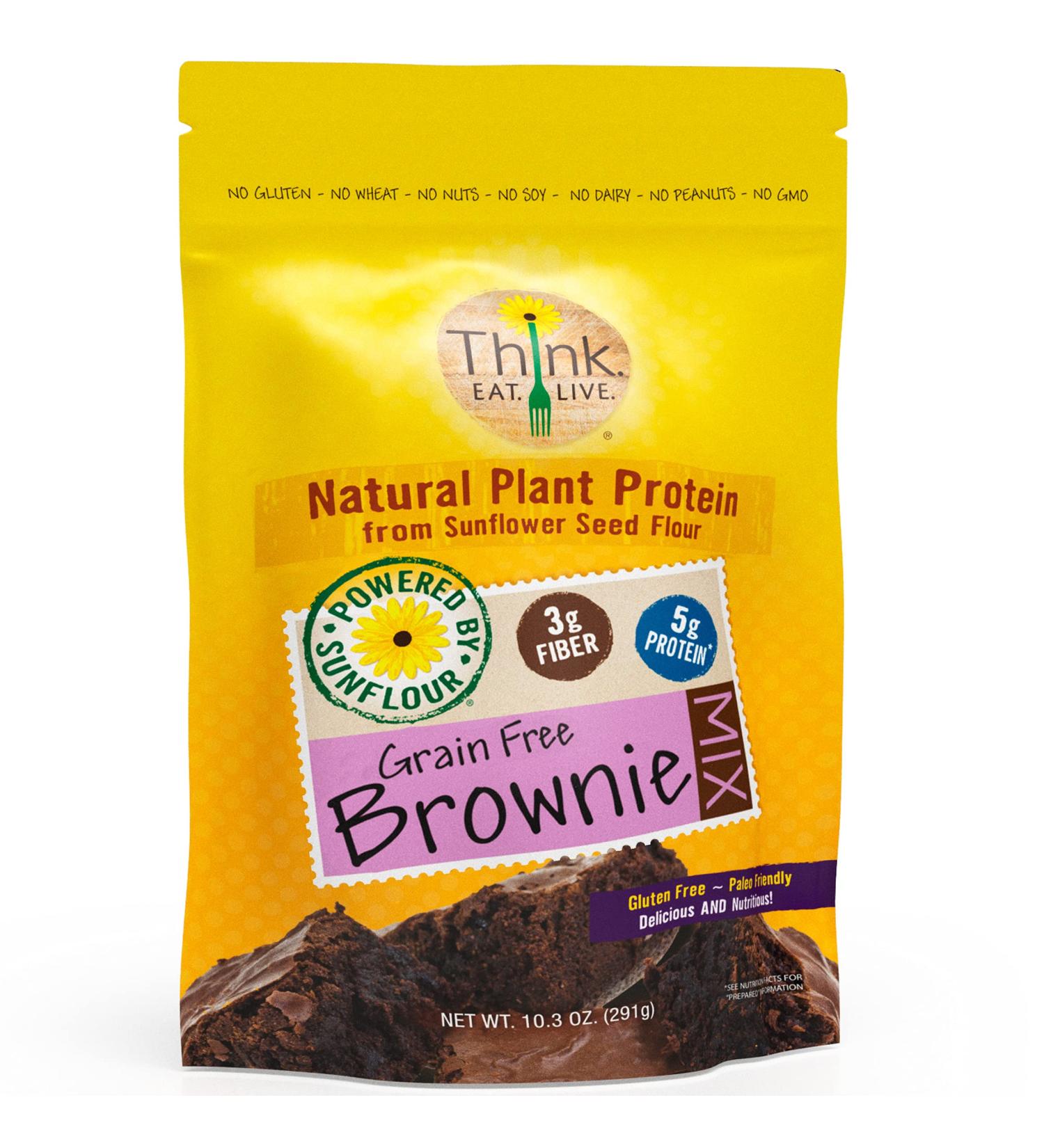 SunFlour Chocolate Brownie Cake Mix - Low Carb High Protein Keto Paleo Vegan Diabetic Friendly - Gluten Grain Nut Free Snack - 10.3oz - Buy Online on GoSupps.com