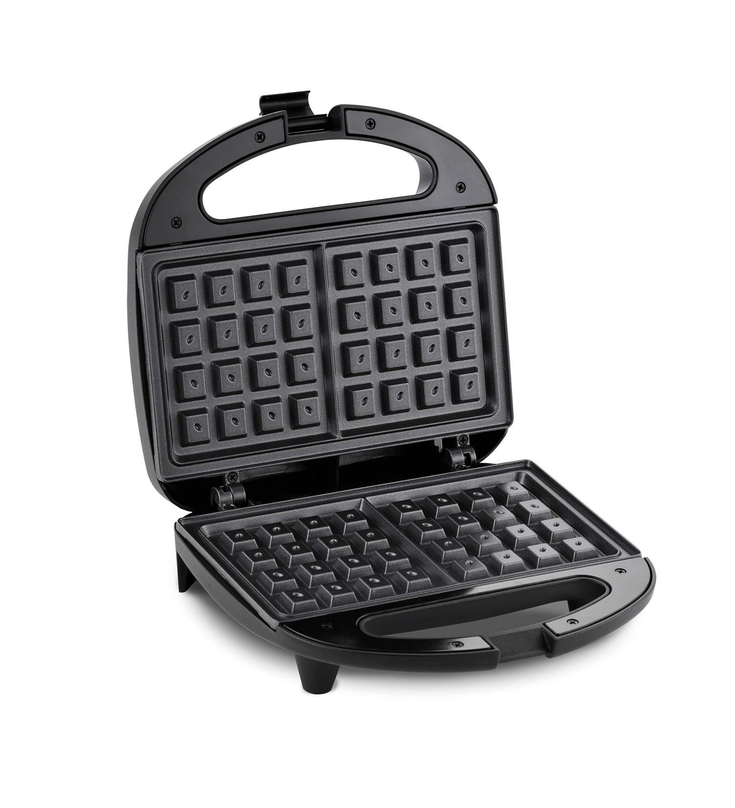 Elite Gourmet EWM-2207 Electric Non-Stick Belgian Waffle Maker | PFOA-Free | 2-Slice Black Iron for Breakfast, Sandwiches, Snacks, Burgers - Buy Online on GoSupps.com