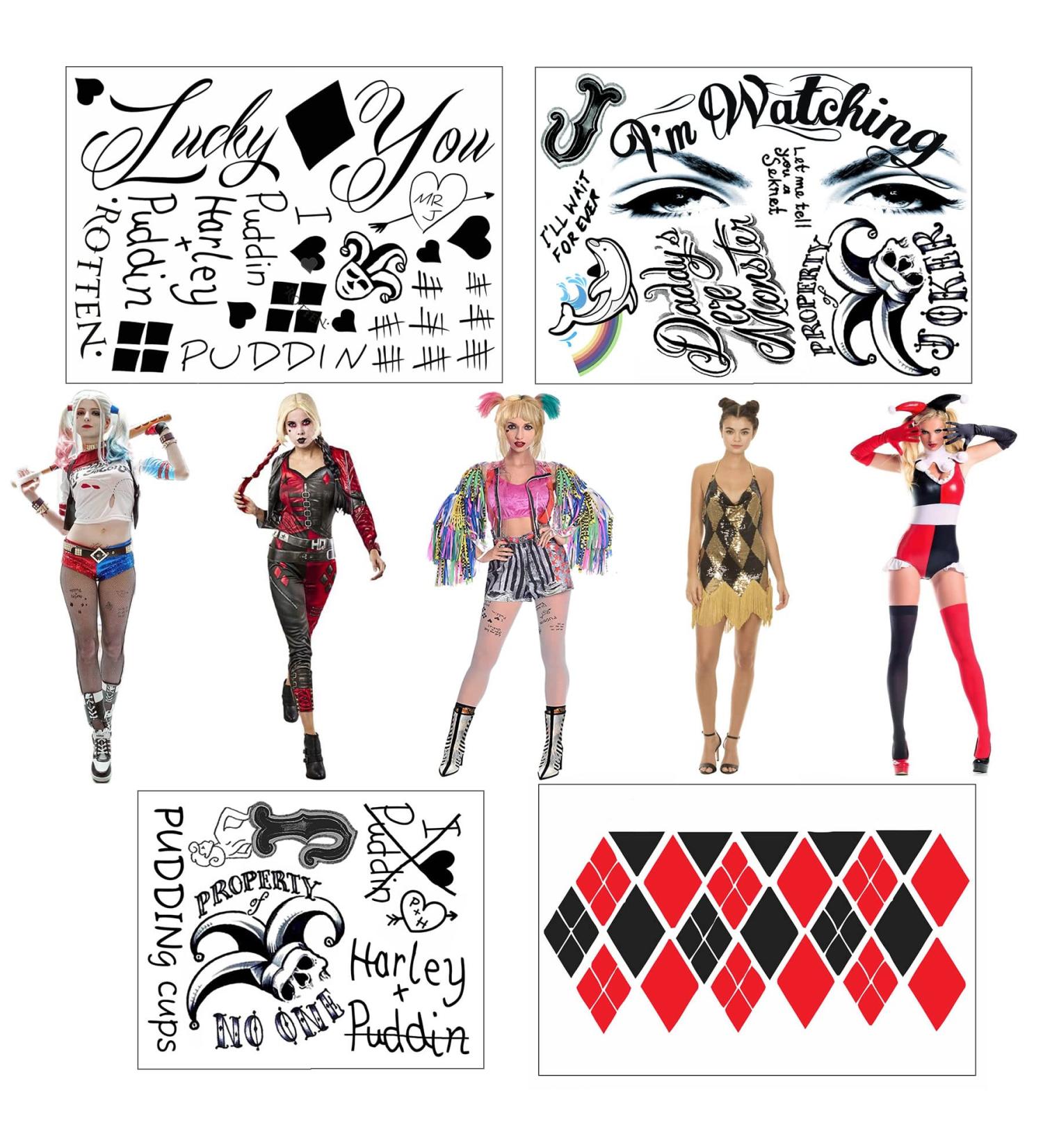 2022 Professional HQ Complete Temporary Tattoos - 4 Sheets with 30+ Designs - Perfect for Halloween Costume/Cosplay - Buy Online on GoSupps.com