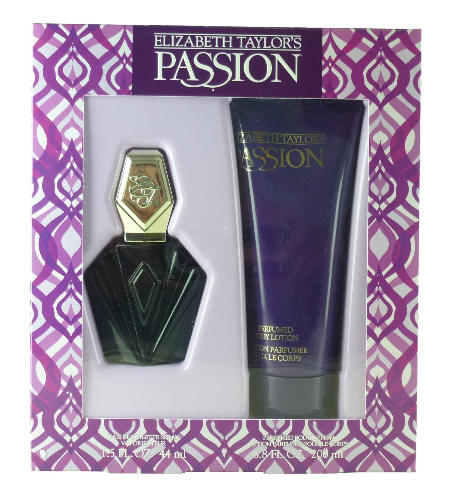 Passion by Elizabeth Taylor 2-Piece Set for Women (1.5 Oz. Eau de Toilette Spray + 6.8 Oz. Body Lotion) 2 Set