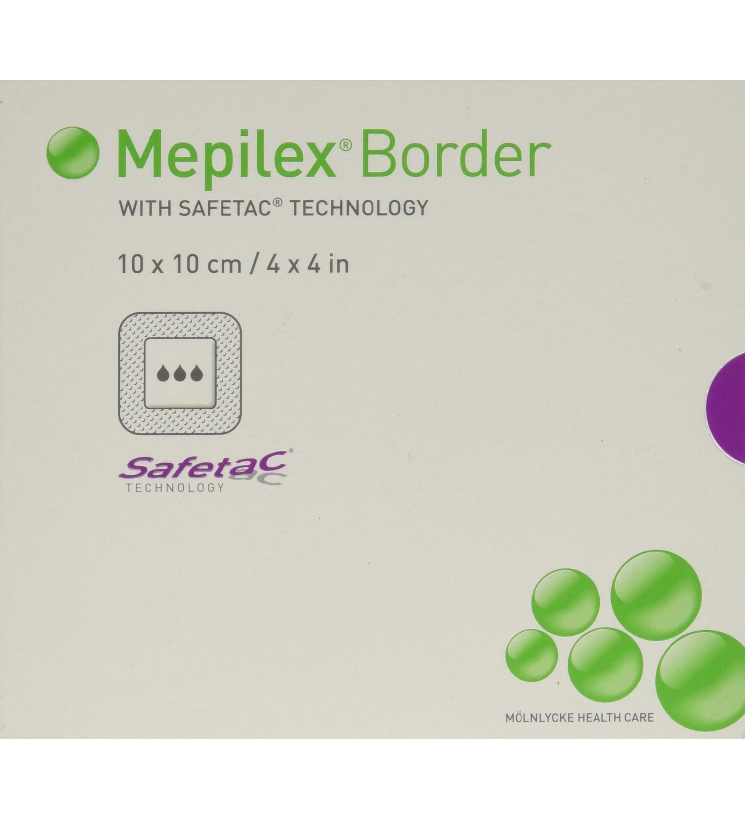 Mepilex Border Self-Adhesive Foam Dressings 4"x4" Box of 5