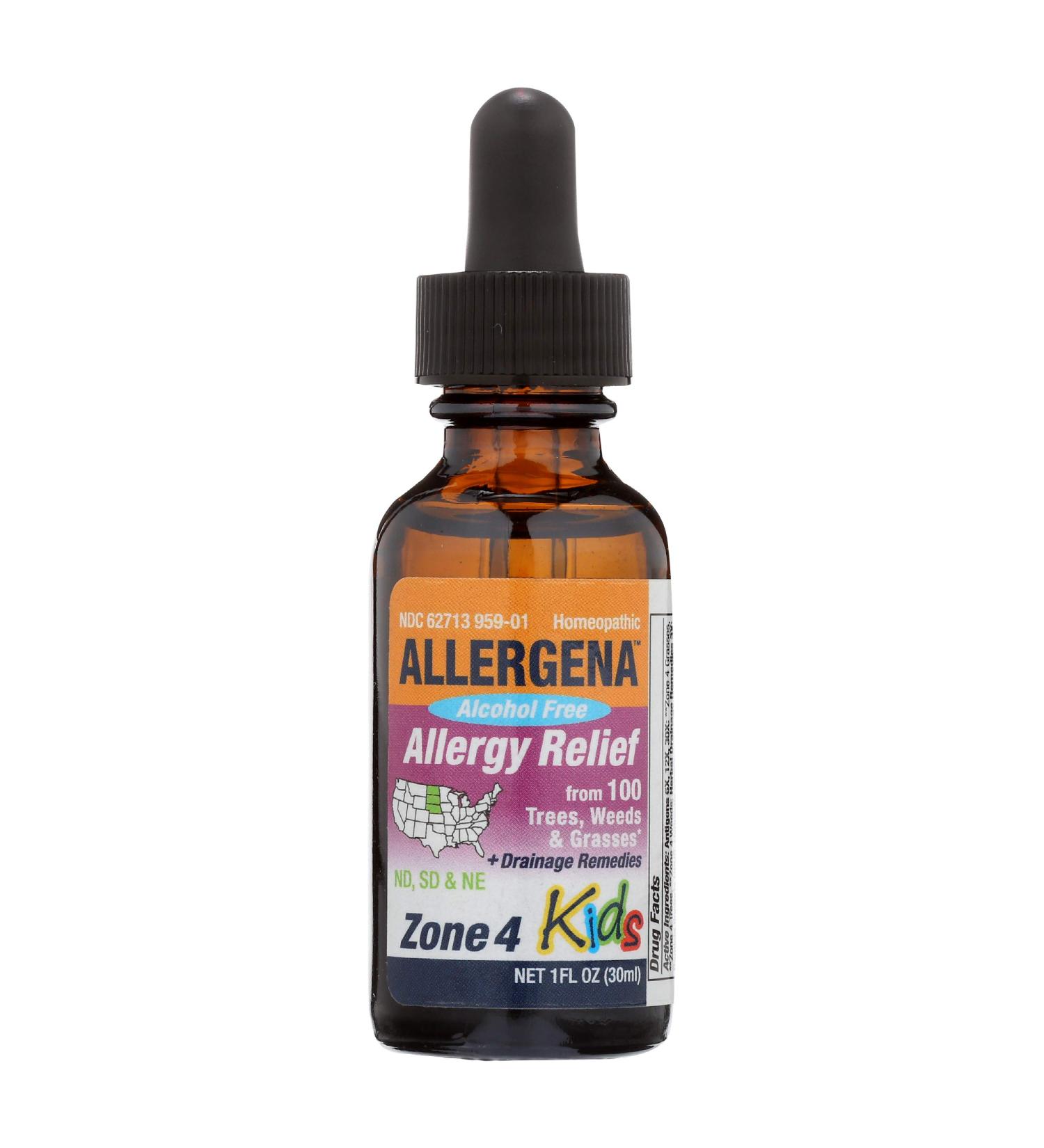 Allergena Zone 4 for Kids - 1 oz | Natural Allergy Relief for Children | Shop Internationally - Buy Online on GoSupps.com