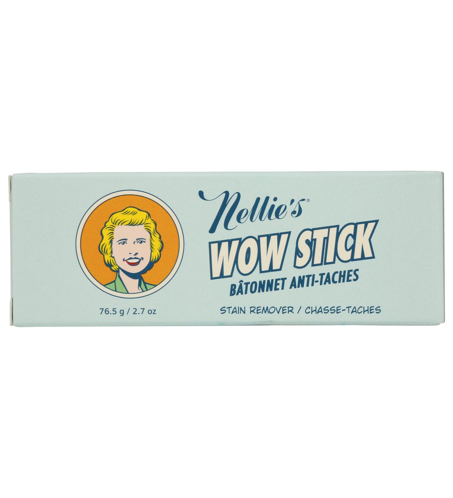 Nellie's All Natural Stain Remover Wow Stick - Certified Organic 0.5 LB (Pack of 12) | Eco-Friendly Cleaning Solution for Home & Travel - Buy Online on GoSupps.com