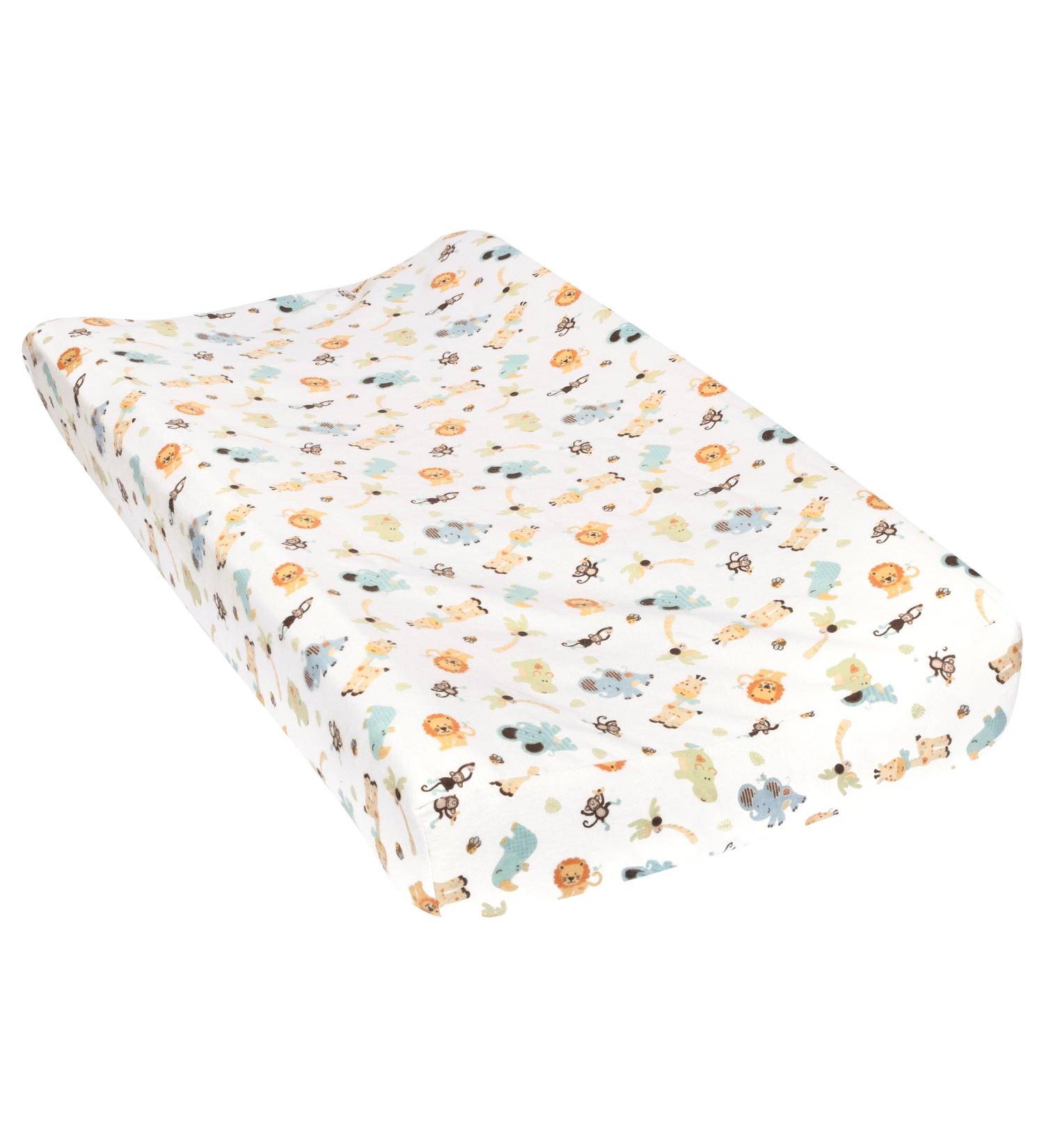 Trend Lab Jungle Friends Flannel Changing Pad Cover - 32x16 Inch - Pack of 1 - Buy Online on GoSupps.com