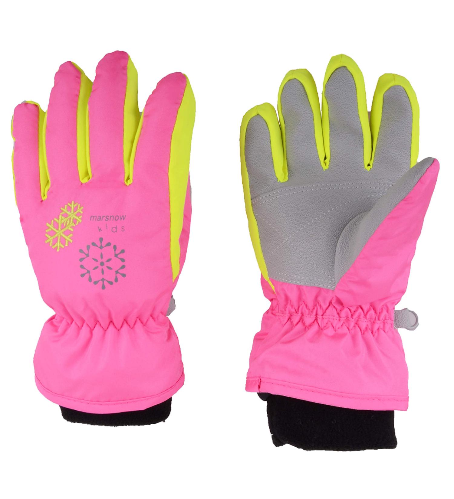 TRIWONDER Kids Ski Snow Gloves - Rose Red, 6-8 Years | Windproof Mittens for Boys & Girls - Buy Online on GoSupps.com