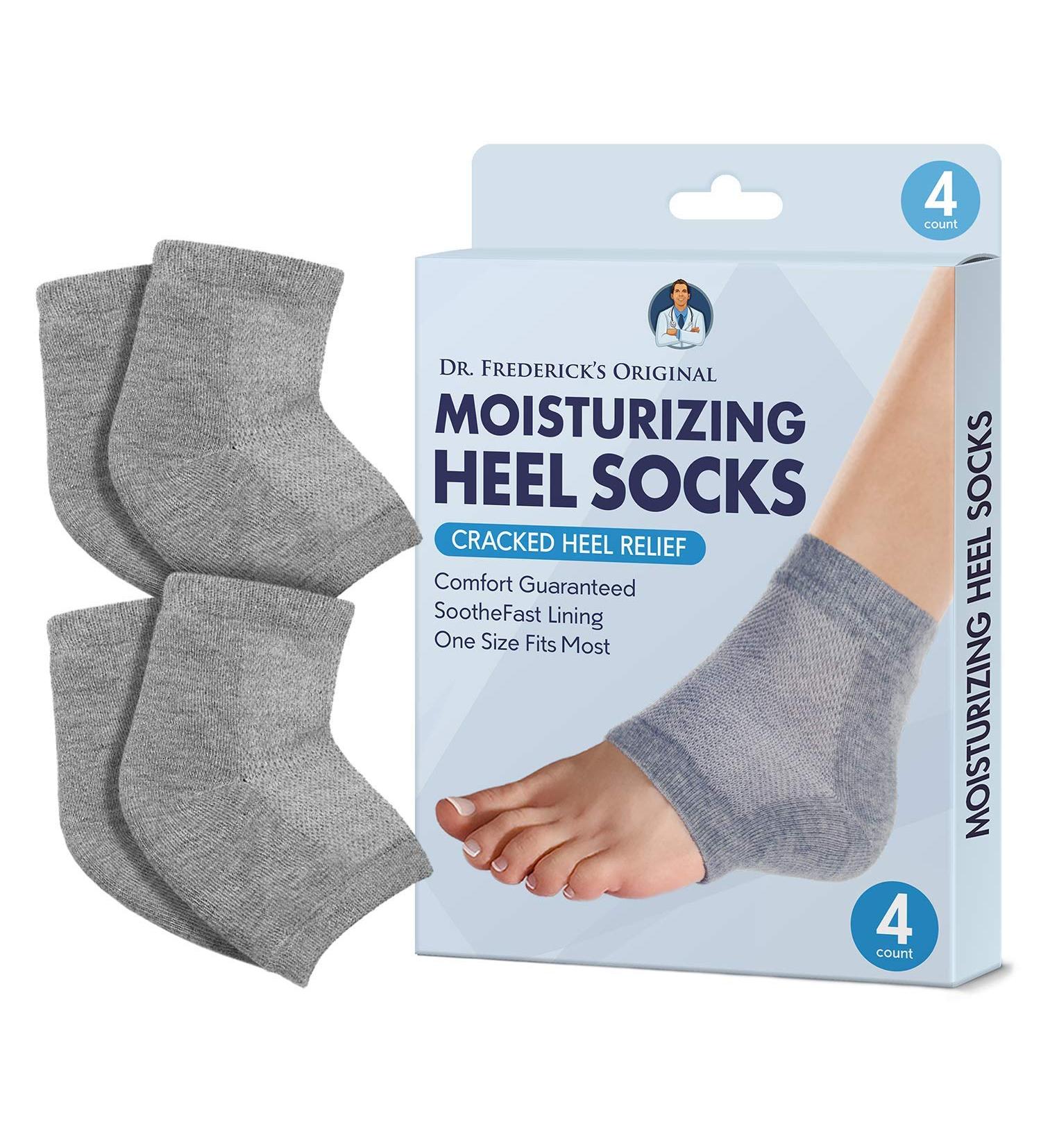 Moisturizing Heel Socks for Cracked Heel Treatment - 2 Pairs by Dr. Frederick's Original - Buy Online on GoSupps.com