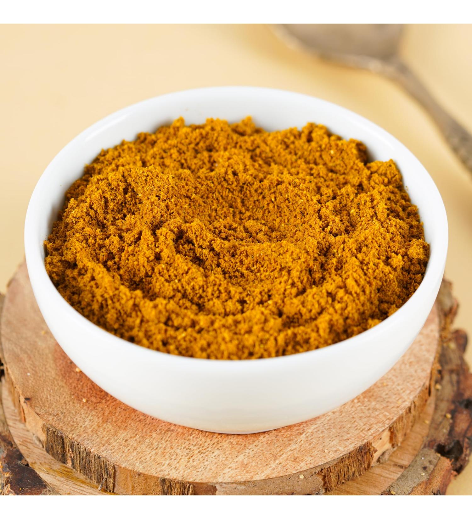  Swadeshi Desire Swadeshi Desire Hot Bombay Curry Powder (Authentic Indian Blend of 11 Spices) 100g Bag Natural Ingredients Vegan No Artificial Colors Gluten Free - Buy Online on GoSupps.com