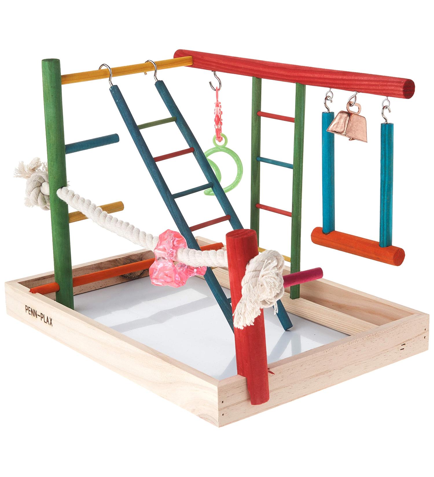 Penn-Plax Bird Life Activity Center for Small Birds | Enhance Play & Exercise - Buy Online on GoSupps.com