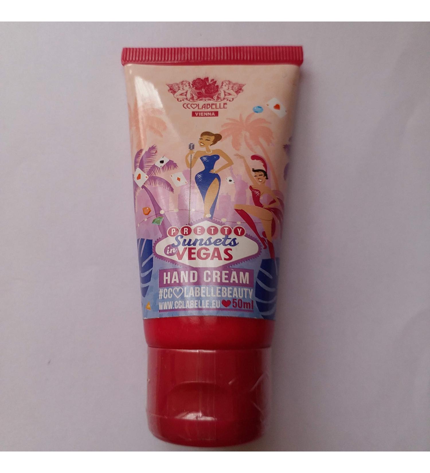 Pretty Sunsets in Vegas Hand Cream by CCL Beauty 50ml Hand Creme Moisturizing with Shea butter Velvety Smooth with Rich and Creamy Texture