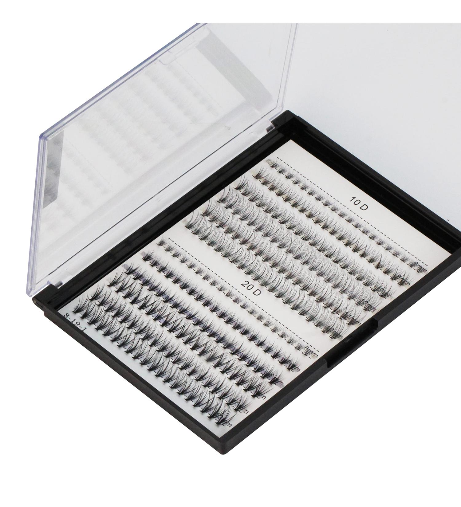 10D /20D Mixed C Curl Natural False Eyelash Extension | 0.07mm /0.10mm | Soft Individual Lashes | 8-20mm Mixed Sizes - Buy Online on GoSupps.com