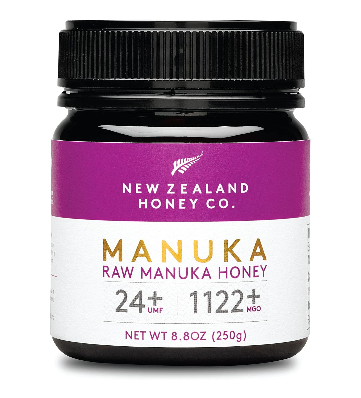 Buy New Zealand Honey Co. Raw Manuka Honey UMF 24+ | MGO 1122+ - 250g (8.8oz) - Buy Online on GoSupps.com
