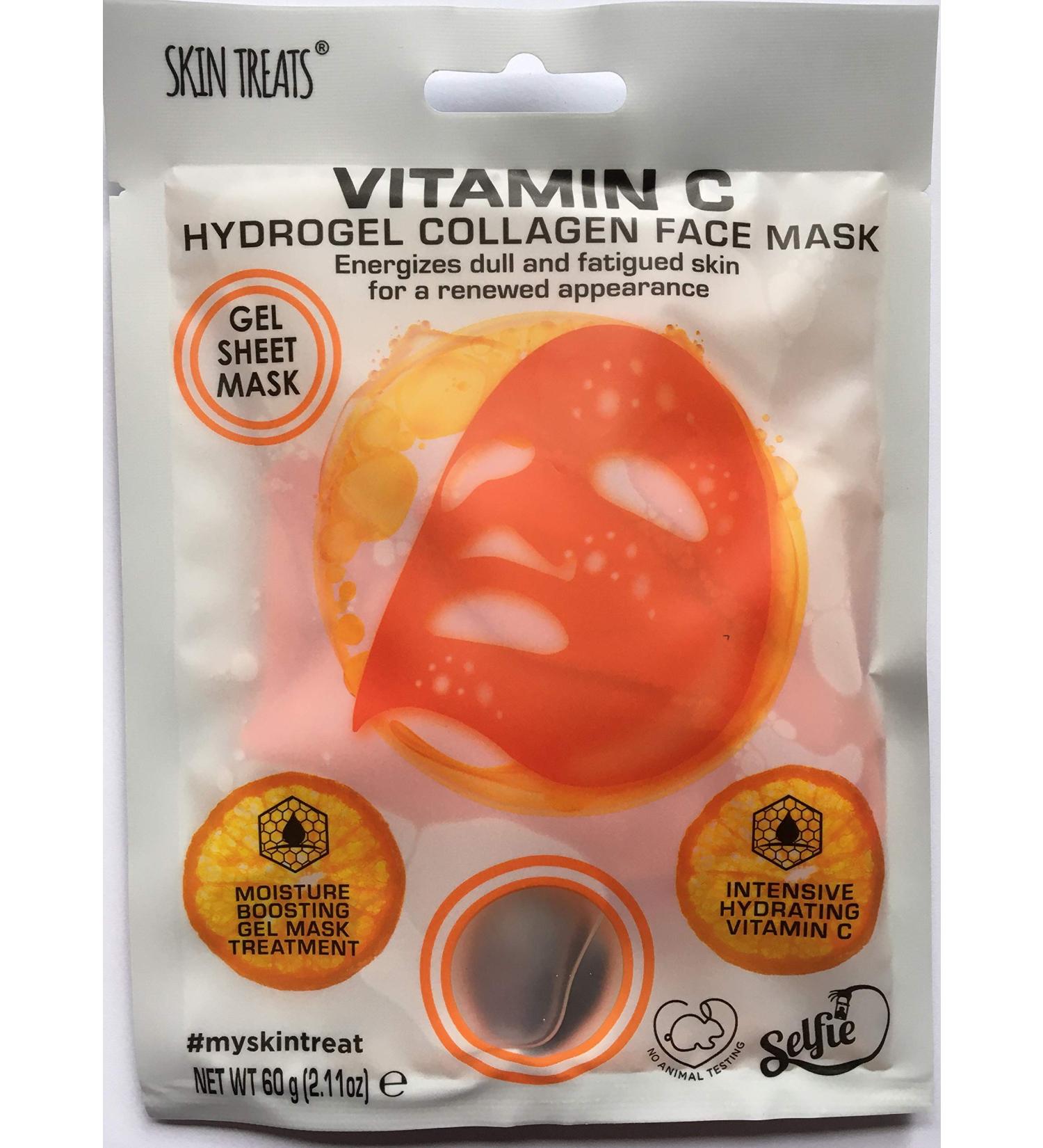 Skin Treats VITAMIN C HYDROGEL COLLAGEN FACE MASK Gel Sheet Mask