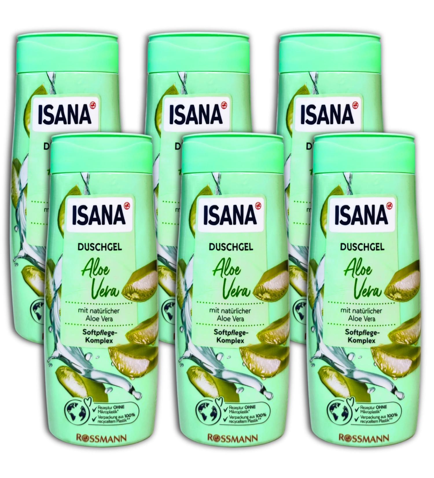 TopDeal ISANA Aloe Vera Shower Gel 6 x 300 ml
