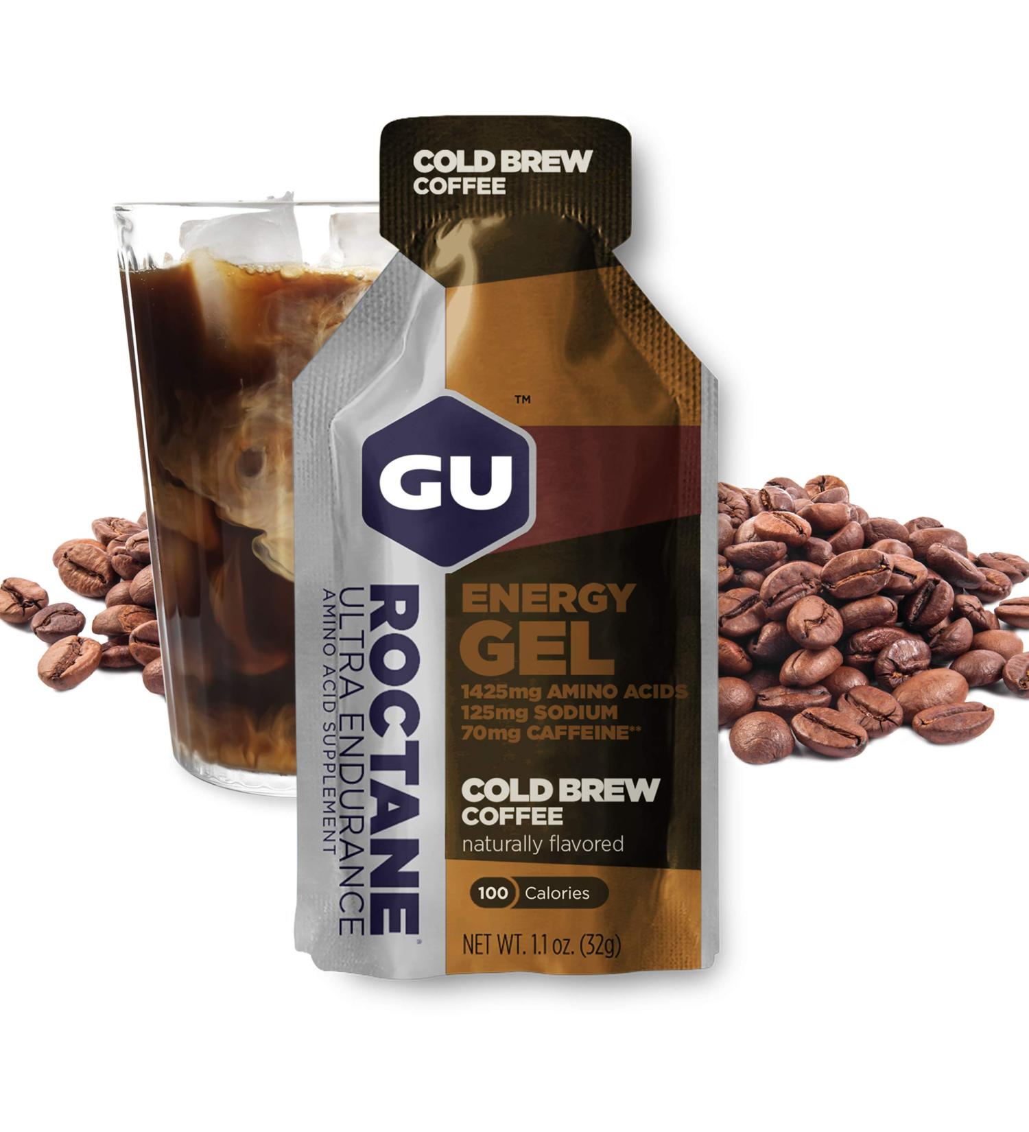 GU Energy Roctane Ultra Endurance Energy Gel  Quick On-The-Go Sports Nutrition for Running and Cycling  Cold Brew 2X Caffeine (24 Packets) - Buy Online on GoSupps.com