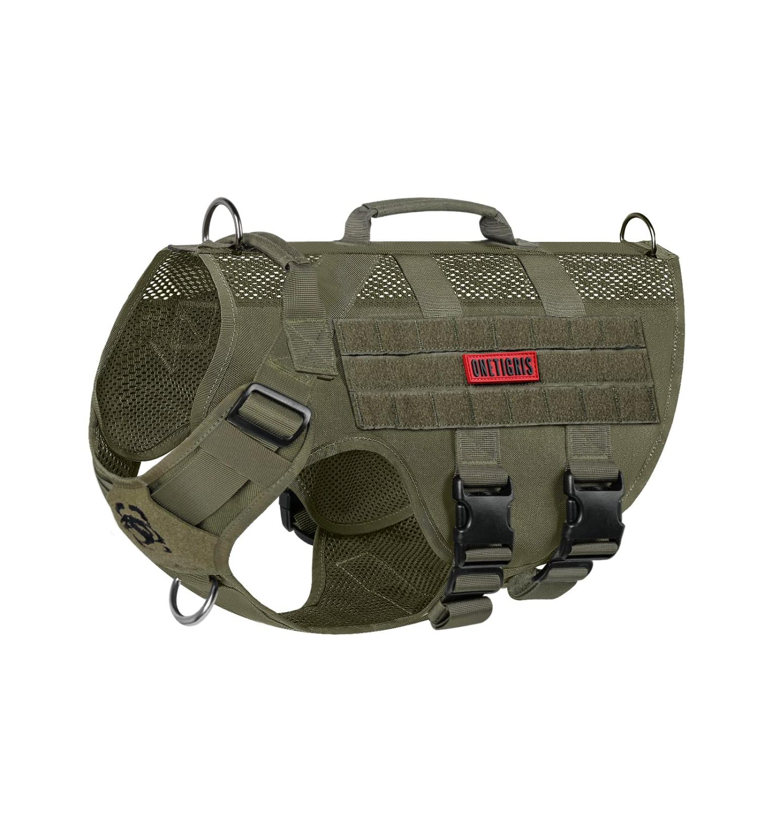 Oneigris No-Pull Dog Harness - Aire Mesh Adjustable Safety Vest for Large/Medium Dogs - Ultra Breathable with 2 Handles - Green XL (Neck: 51-74cm Breast: 79-102cm) - Buy Online on GoSupps.com