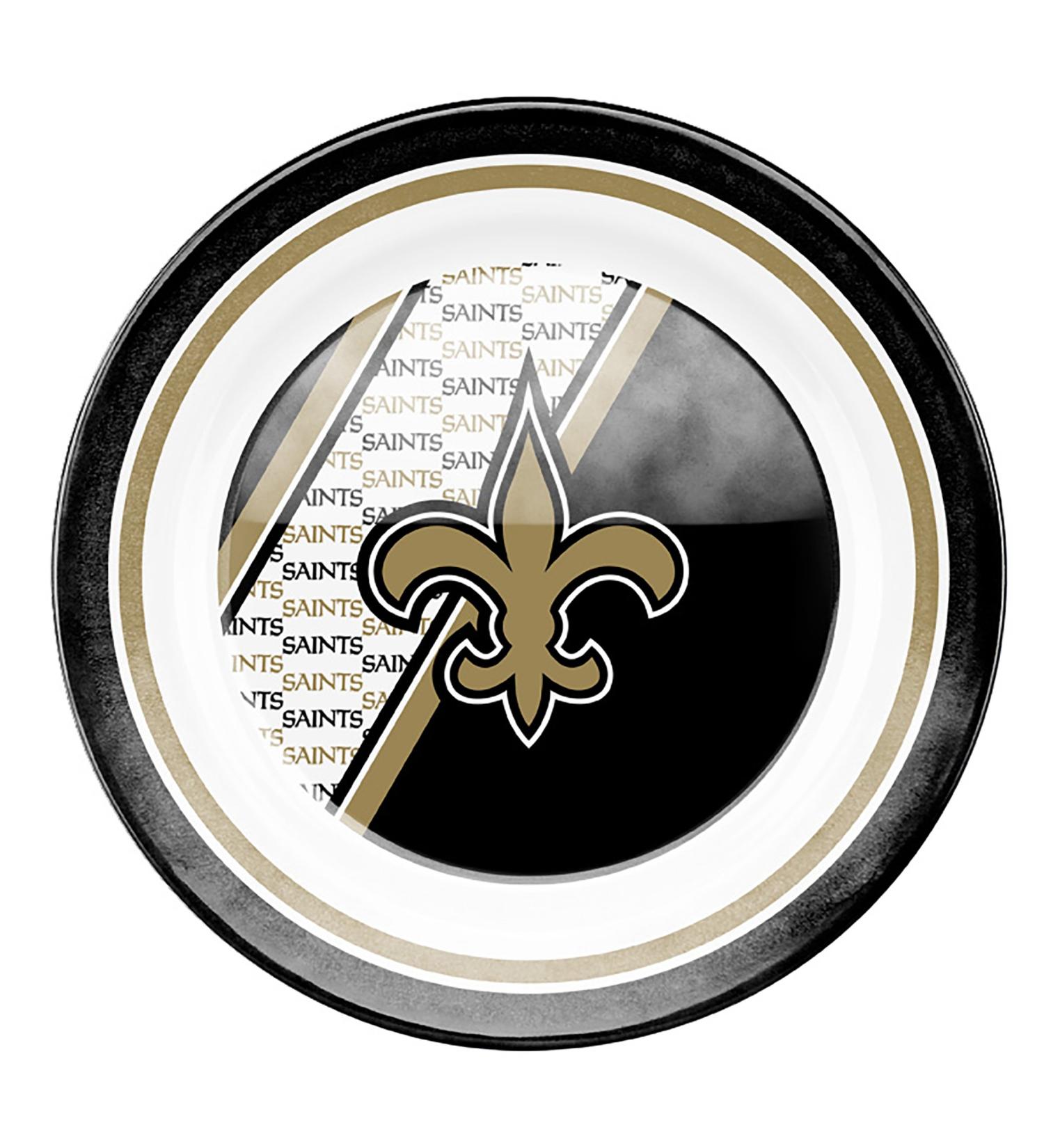 Duck House NFL New Orleans Saints Melamine Dinner Plate , white, 10.5"