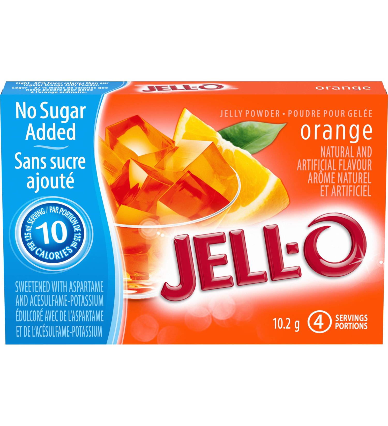 Jell-O Orange Jelly Powder Light Gelatin Mix Pack of 18 - Buy Online on GoSupps.com