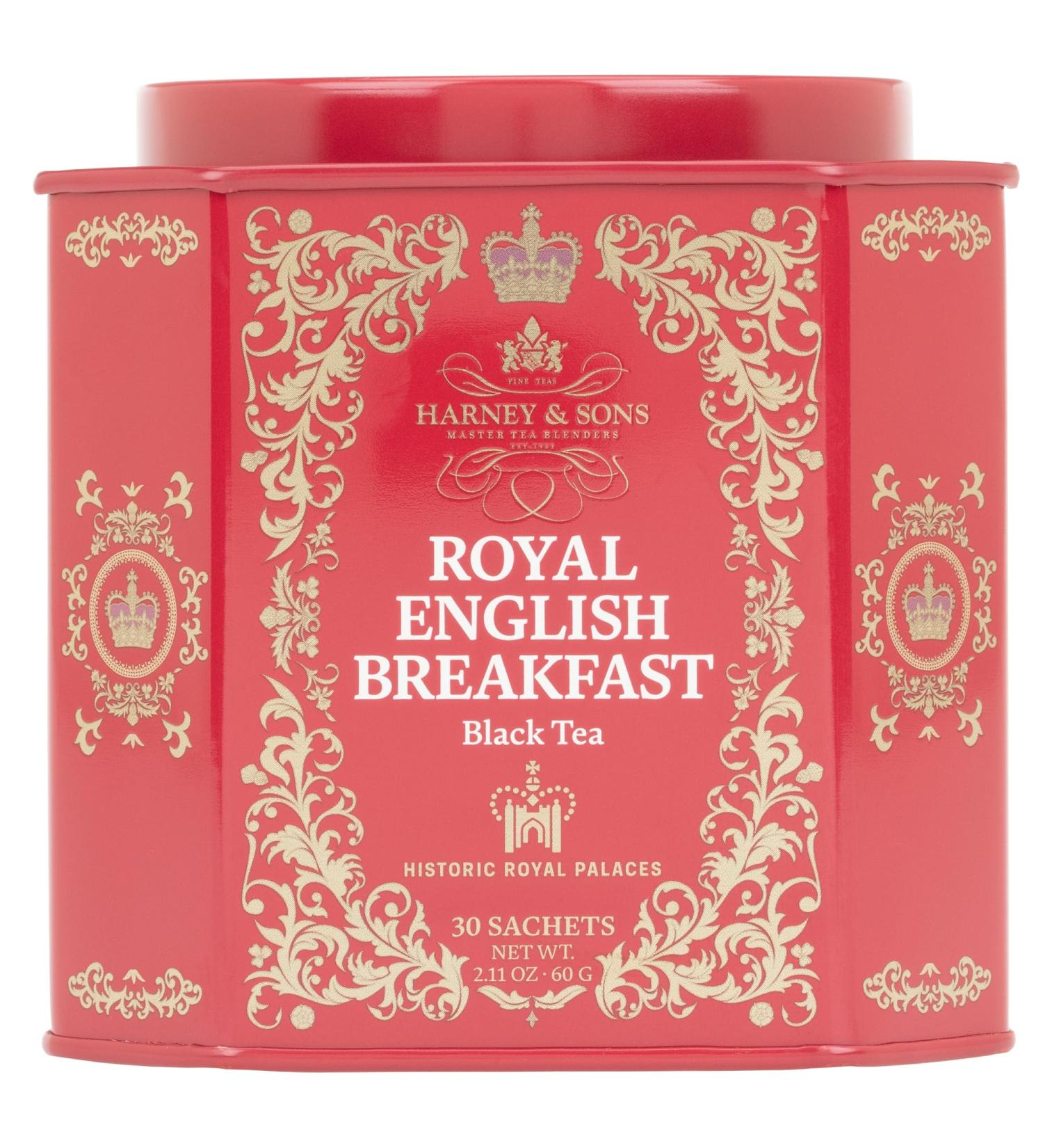 Harney and Sons Royal English Breakfast Black 30 Sachets per Tin - Buy Online on GoSupps.com