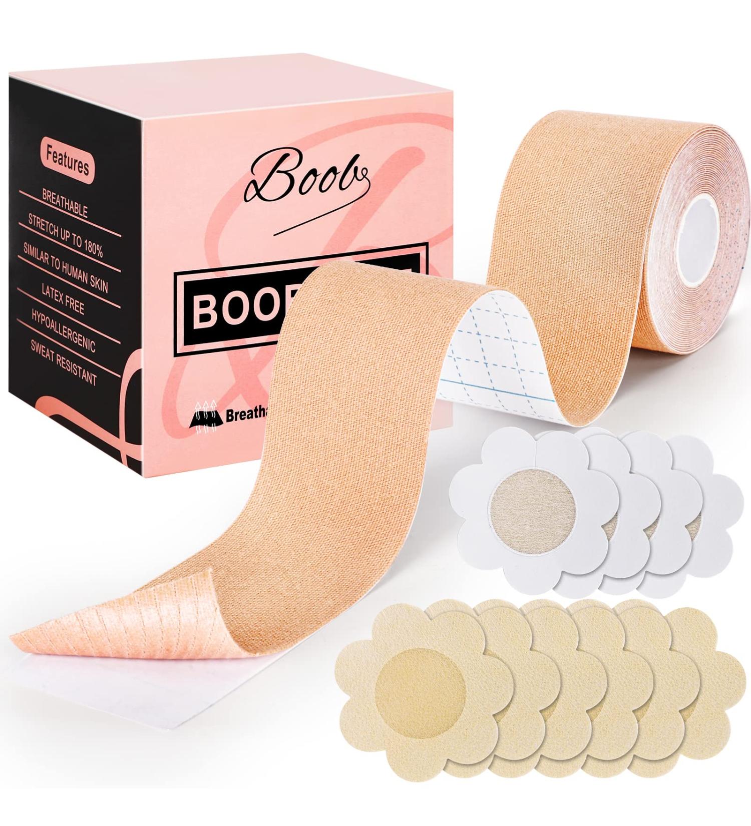 Boobytape: Breast Lift Tape for A-E Cup Sizes - Complexion | Large Breast Lift Tape - Buy Online on GoSupps.com