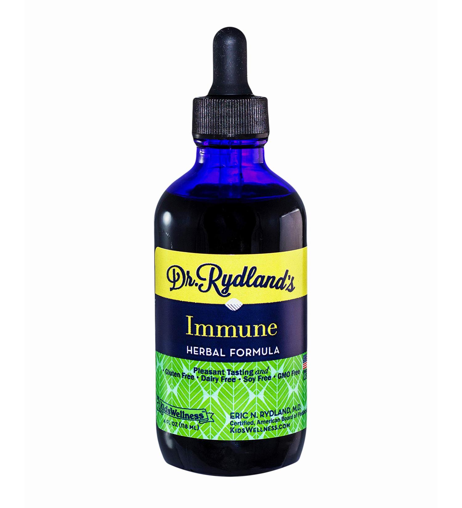 Dr. Rydland's Immune Herbal Formula - 4oz Liquid - Pleasant Tasting, Boosts Immunity - Buy Online on GoSupps.com