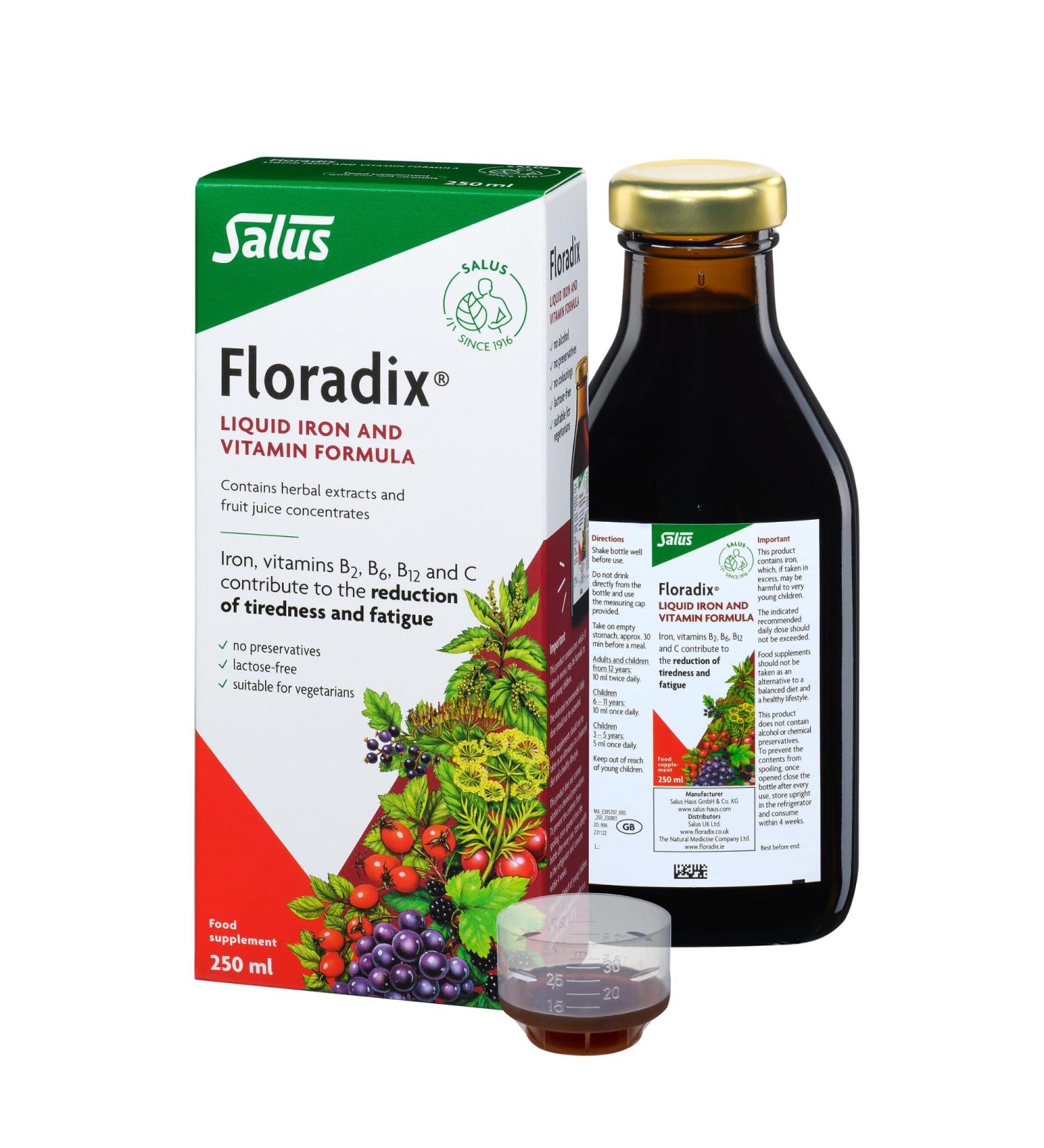  Salus Floradix Fer 250 ml by Salus - Buy Online on GoSupps.com