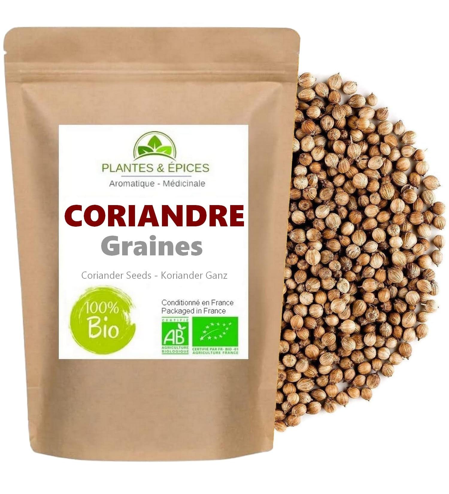 Organic Coriander Seed 50 g - Resealable Biodegradable Freshness Bag (50 g) - Buy Online on GoSupps.com