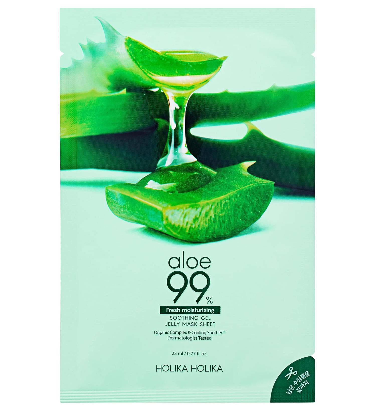 Aloe 99% Soothing Gel Jelly Mask Sheet - New // Aloe Vera Soothing Mask 99%