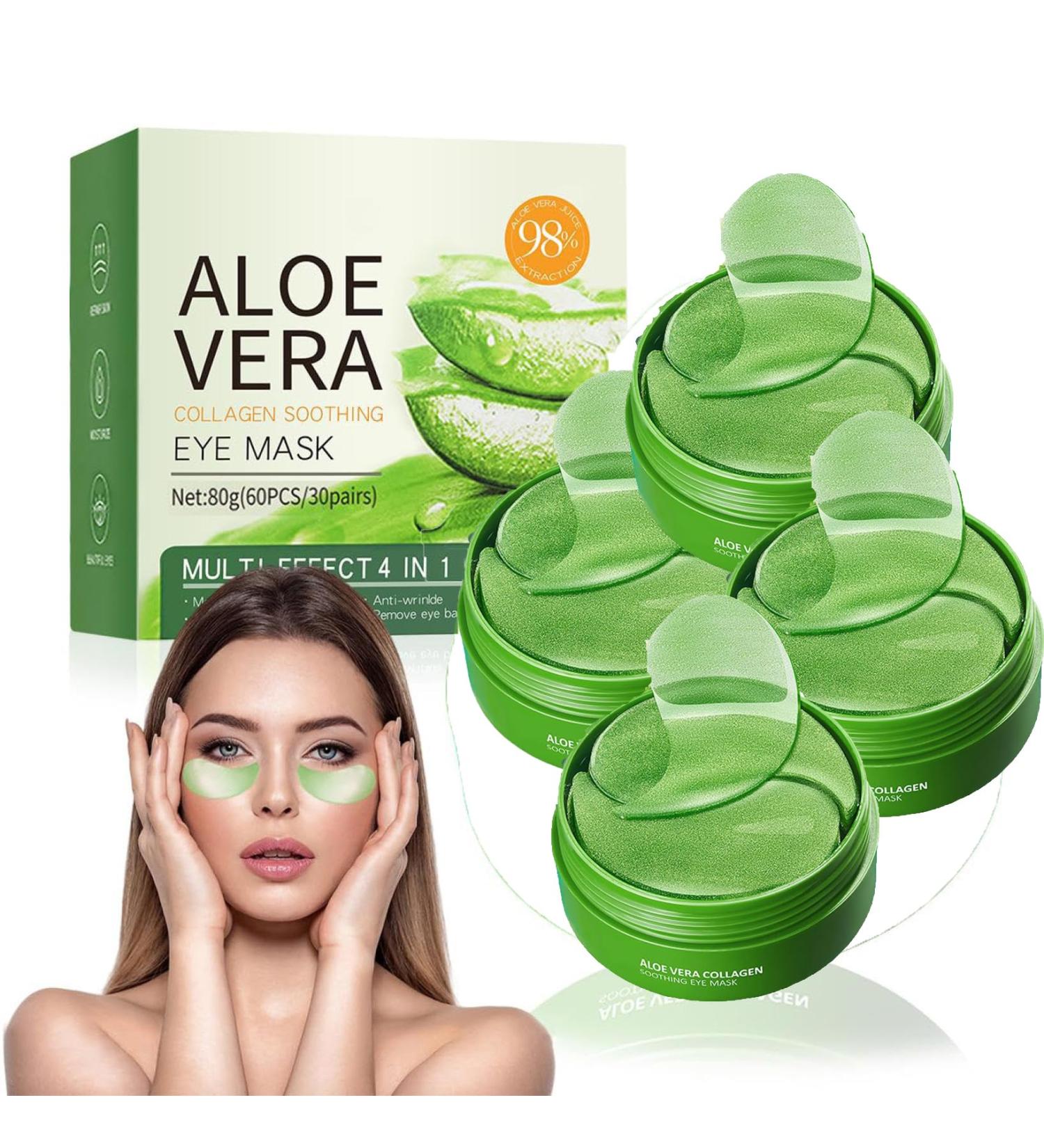  Generisch Aloe Vera Eye Mask 2/4 Boxes Aloe Vera Eye Pads Collagen Eye Pads Eye Pads Eye Pads Dark Circles Puffiness Wrinkles Eye Pads - Buy Online on GoSupps.com
