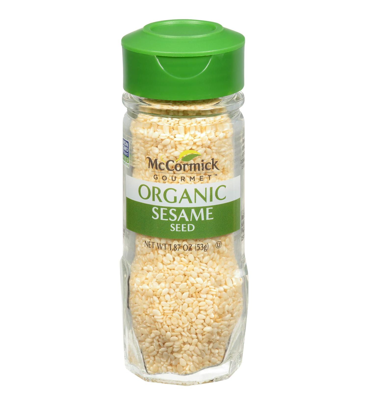 McCormick Gourmet Organic Sesame Seed - 1.87 oz | Premium Quality - Buy Online on GoSupps.com