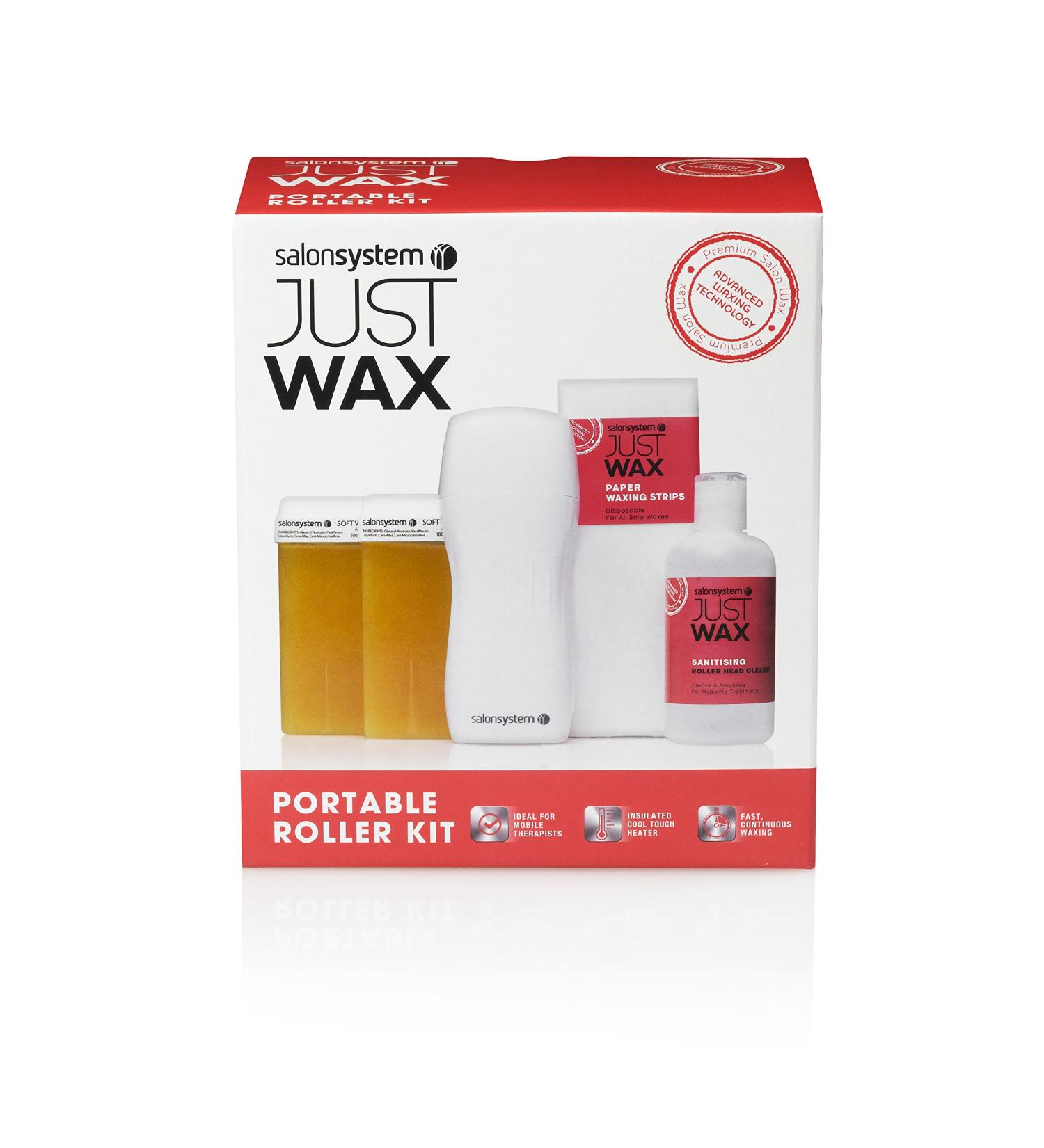 Salon System Just Wax Portable Roller Wax Kit - Professional at-home hair removal solution - Buy Online on GoSupps.com