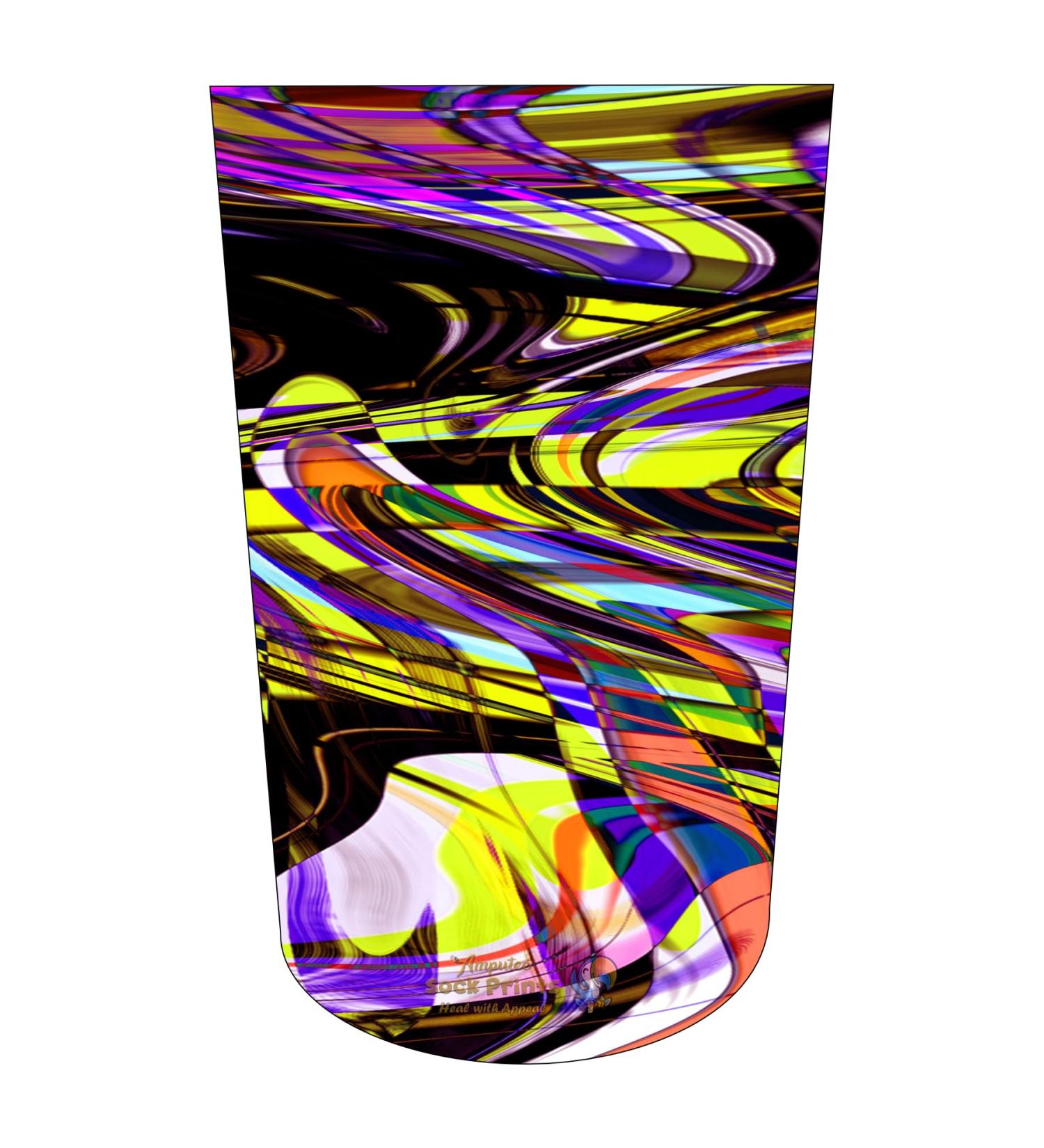 Heal with Appeal Amputee Stump Sock | Bold Rich Pattern V7 ATKA | International Shipping Available - Buy Online on GoSupps.com