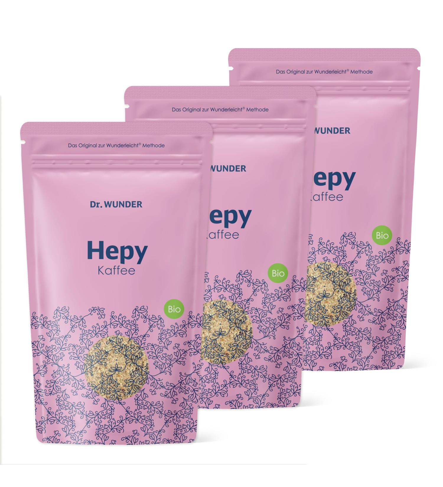  Dr. Wunder Wunder HEPY enema coffee 3-pack | 3 x 250g: Special green/golden coffee | particularly high caffeine and acid content - Buy Online on GoSupps.com