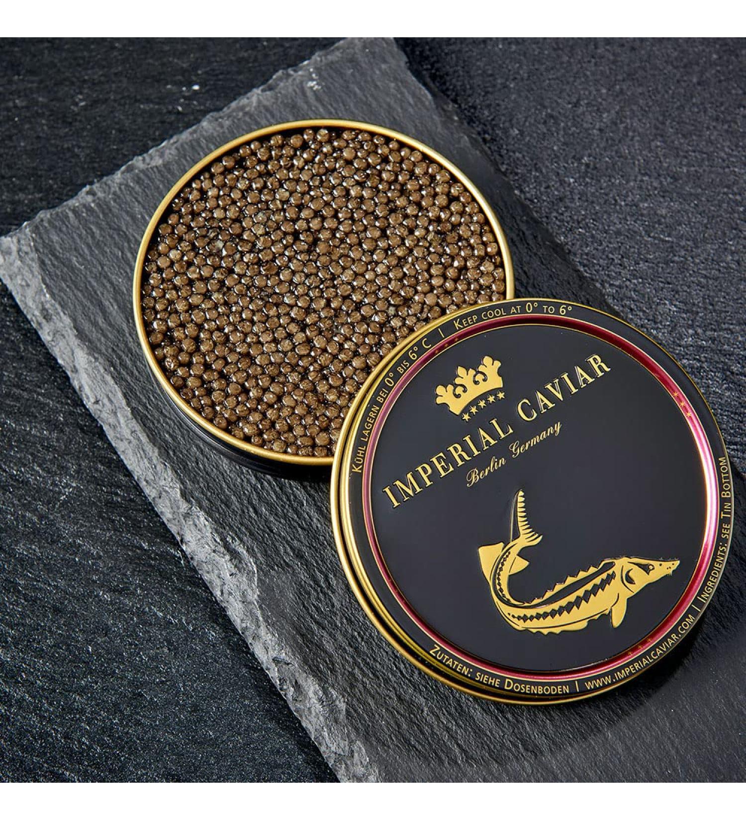 Imperial Caviar Fine Beluga in the 10g tin