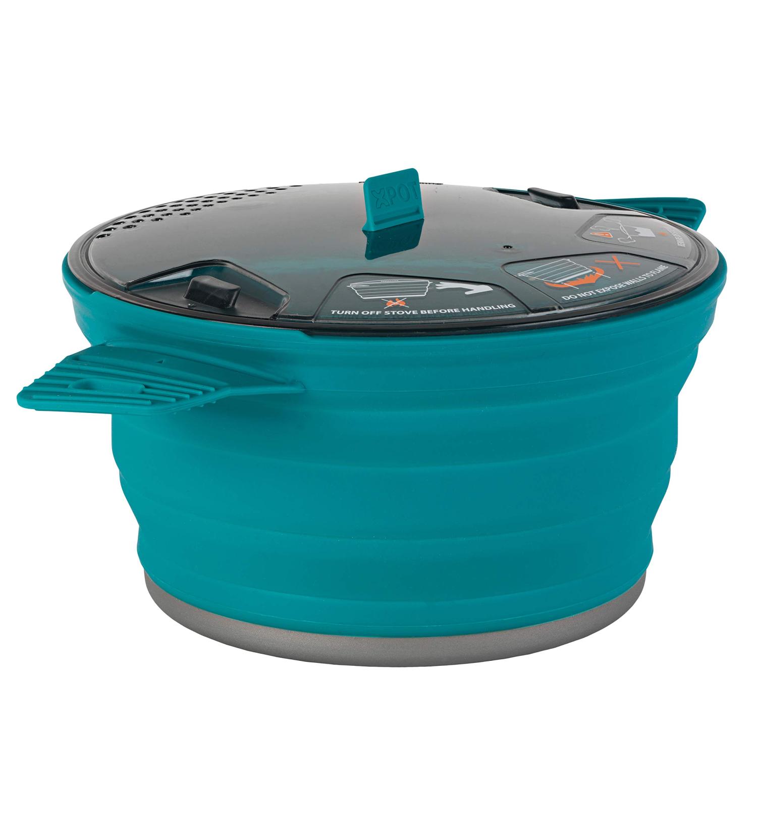 Sea to Summit X-Pot 2.8L Camping Cook Pot - Pacific Blue | Collapsible & Lightweight - Buy Online on GoSupps.com