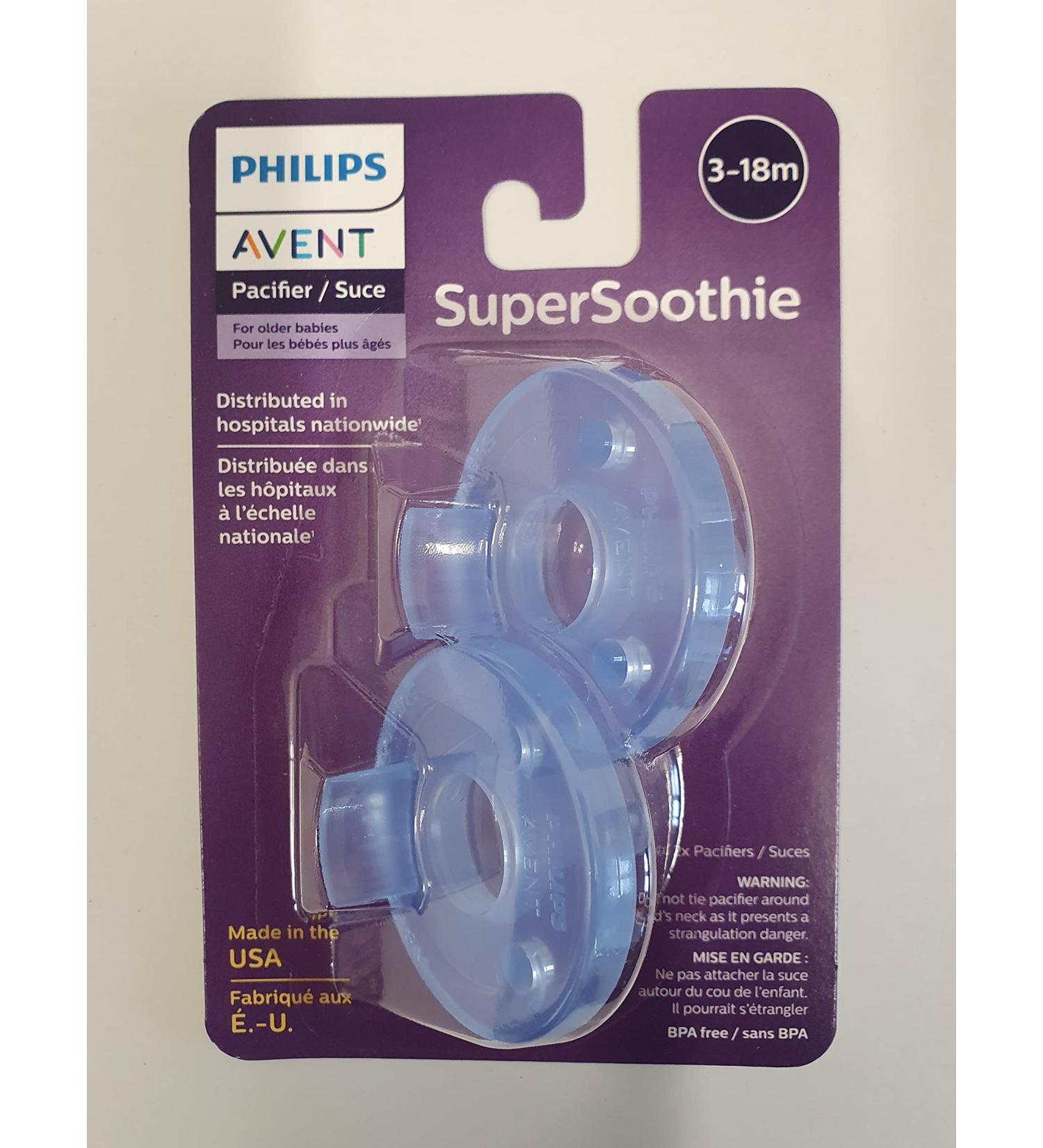 Buy Philips 2 Pack AVENT Soothie Pacifier - Blue (3+ Months) | International Shipping Available - Buy Online on GoSupps.com