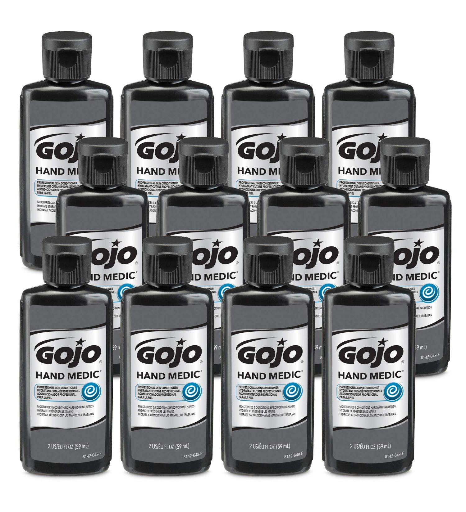 Buy GOJO HAND MEDIC Professional Skin Conditioner - Fragrance Free Travel Size (2 fl oz Pack of 12) for International Shipping - Buy Online on GoSupps.com