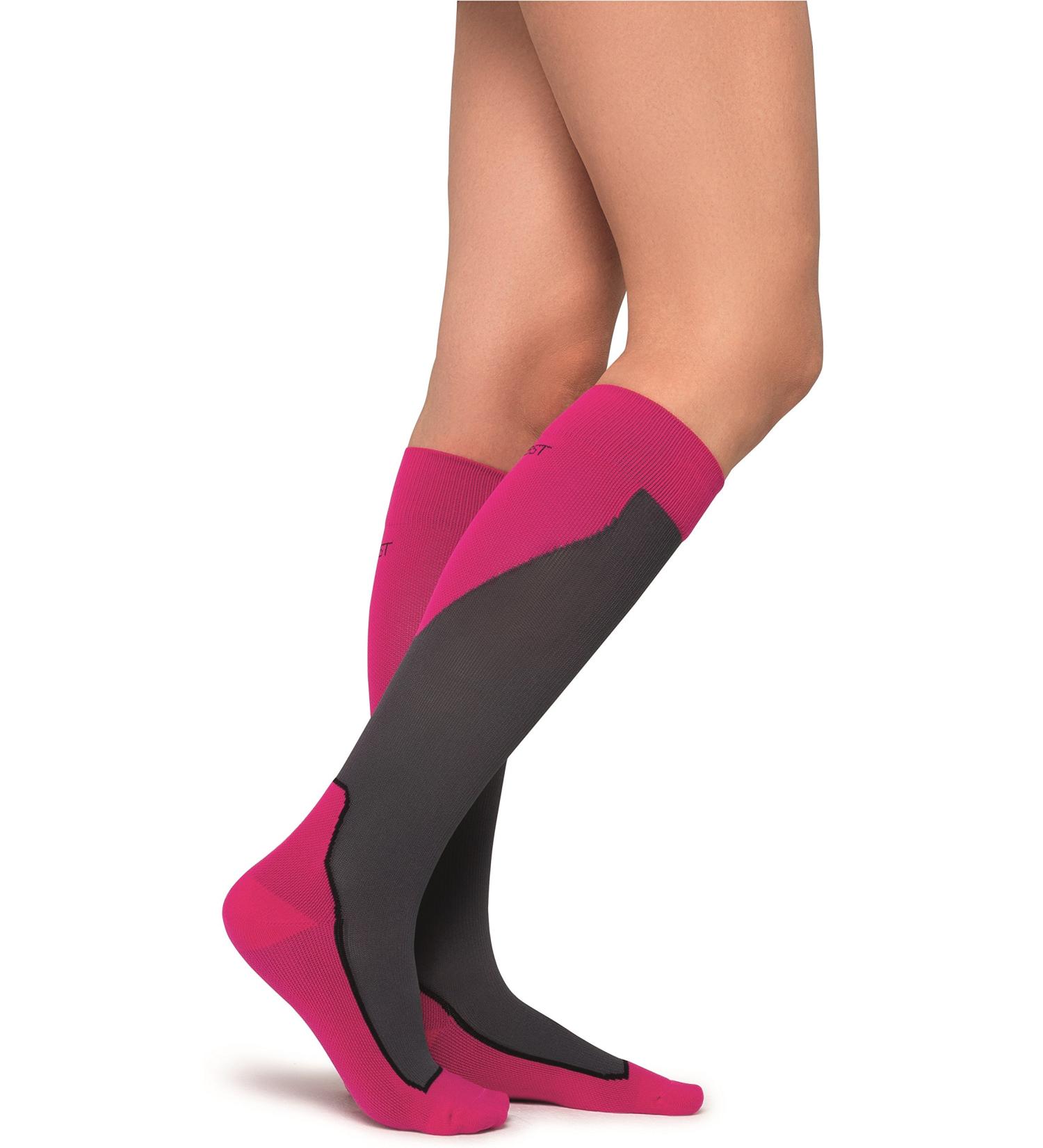 Shop Jobst Sport Running Stockings - Men's & Women's Compression Socks for Improved Blood Circulation - Soft Lightweight Breathable Pink - Buy Online on GoSupps.com